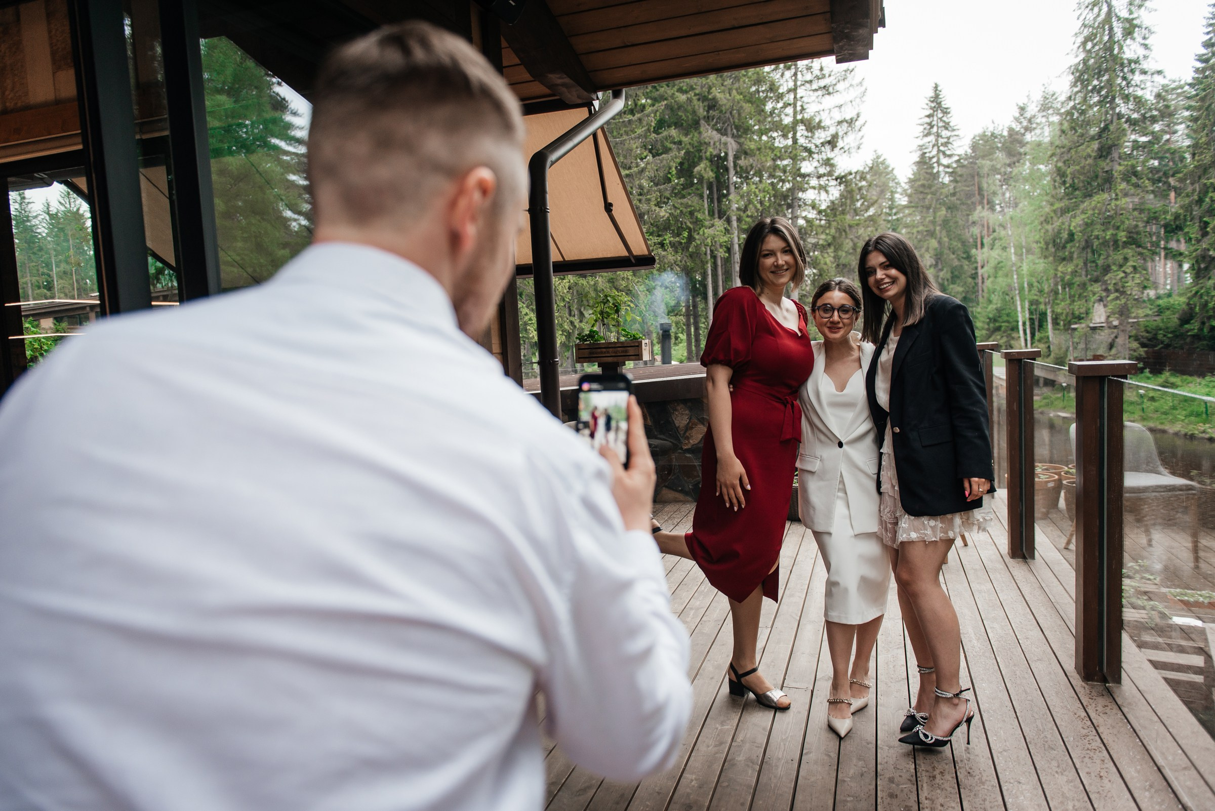 свадебный ужин в ресторане Чаща в Охта парке