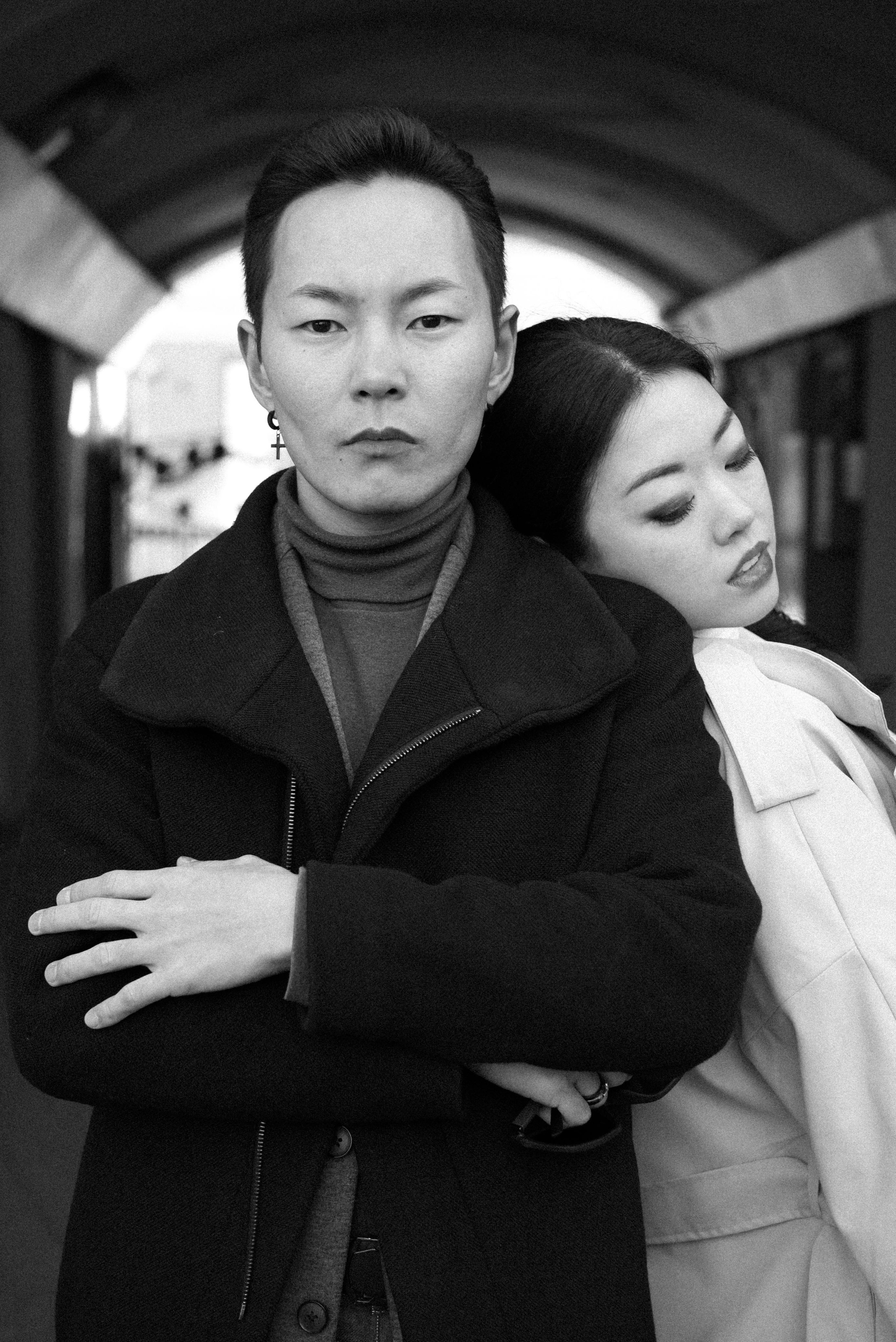 Денис и Александра, чб. Бренд-фотограф для экспертов и блогеров в Москве Влада Горбовская