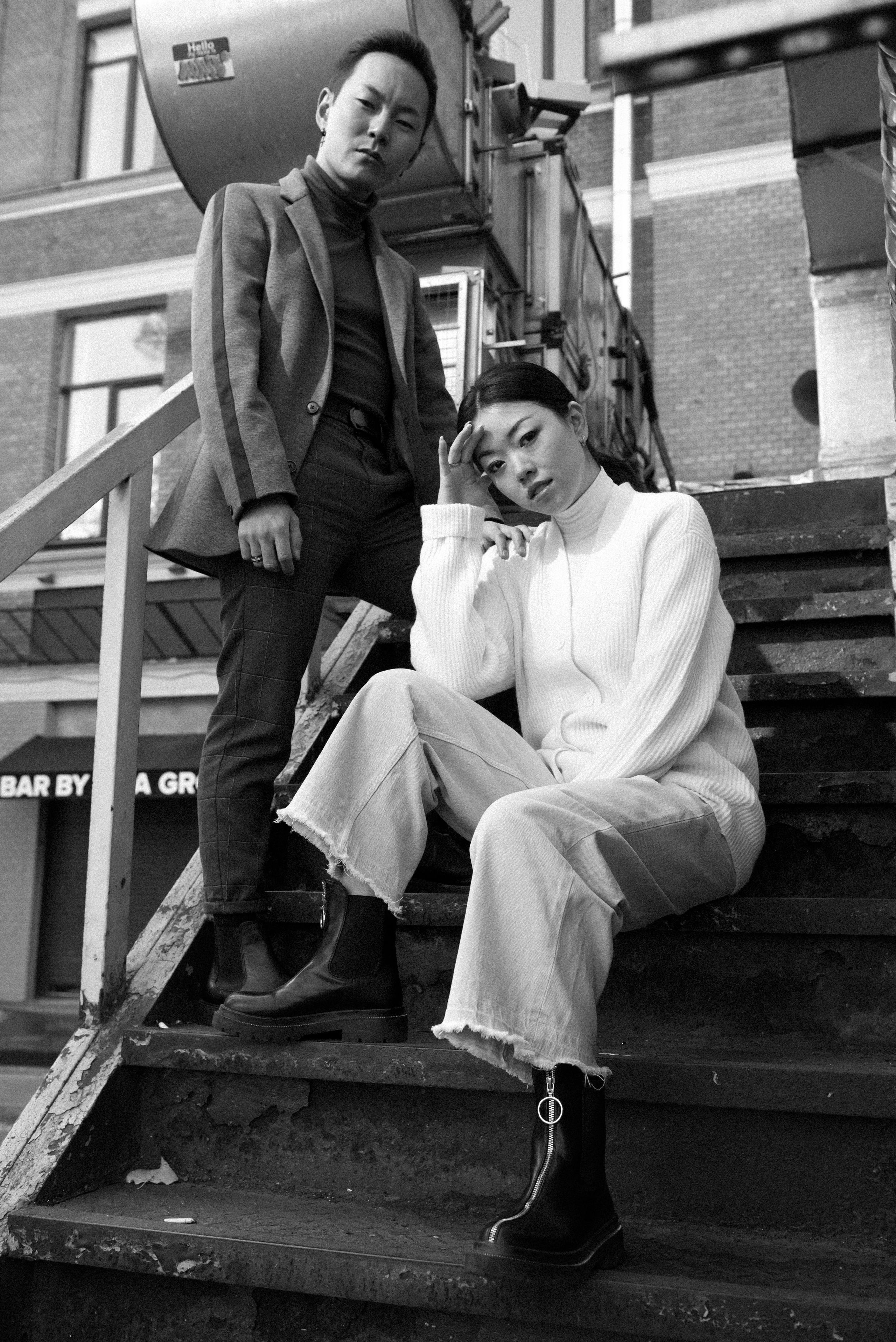 Денис и Александра, чб. Бренд-фотограф для экспертов и блогеров в Москве Влада Горбовская