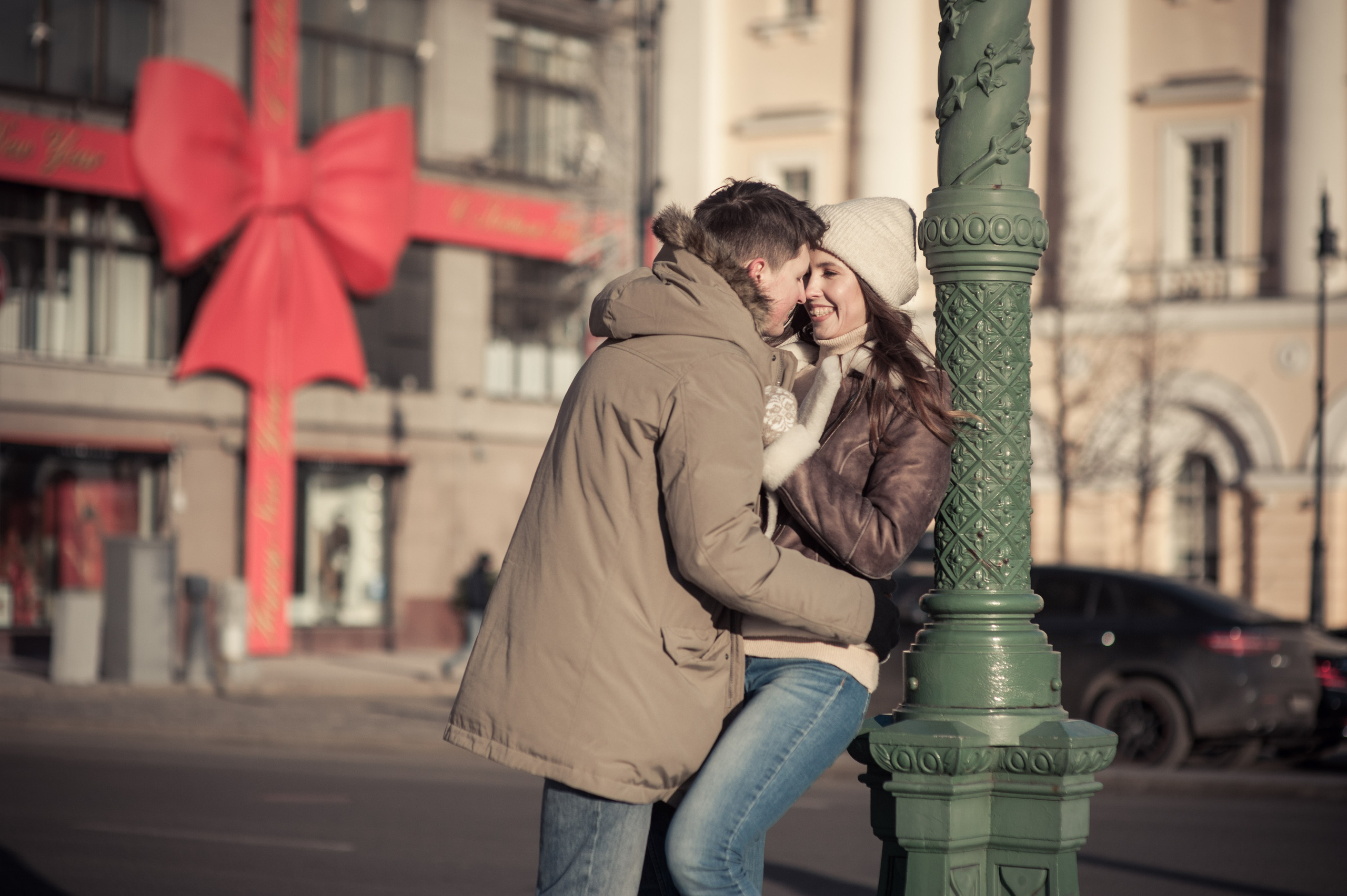 Роман и Валерия, Новый год на улицах. Бренд-фотограф для экспертов и блогеров в Москве Влада Горбовская