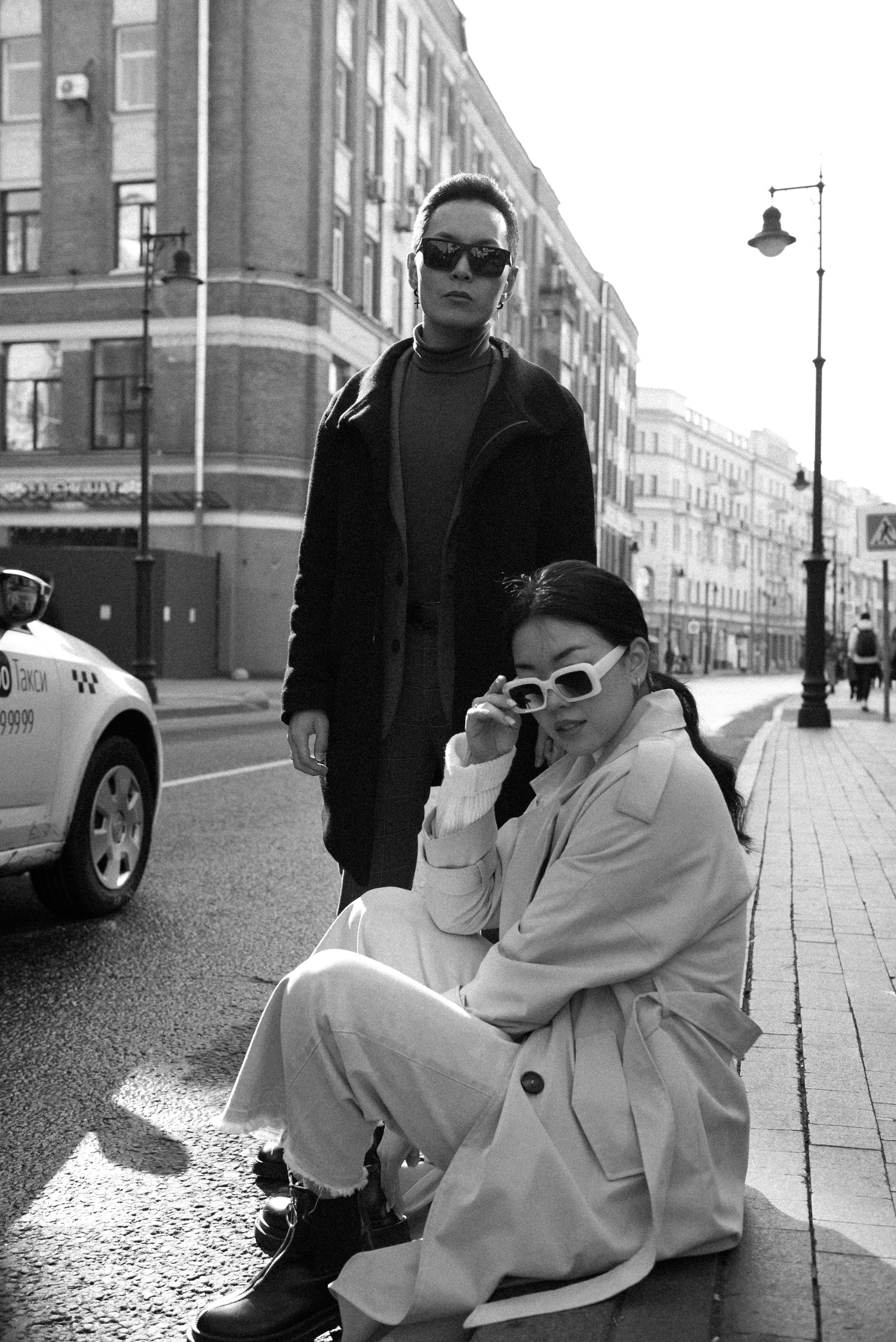 Денис и Александра, чб. Бренд-фотограф для экспертов и блогеров в Москве Влада Горбовская