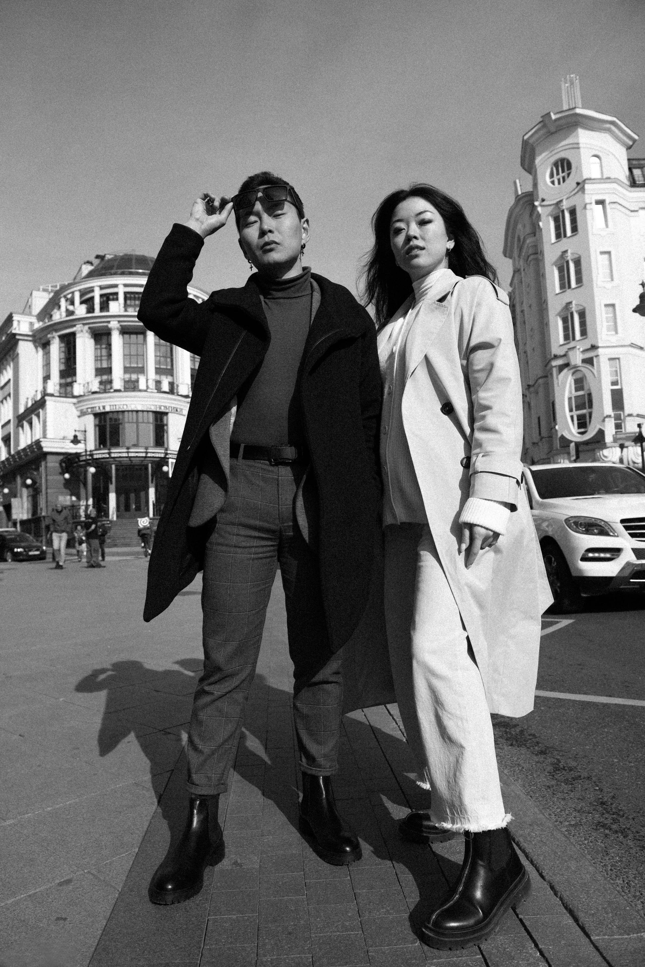 Денис и Александра, чб. Бренд-фотограф для экспертов и блогеров в Москве Влада Горбовская