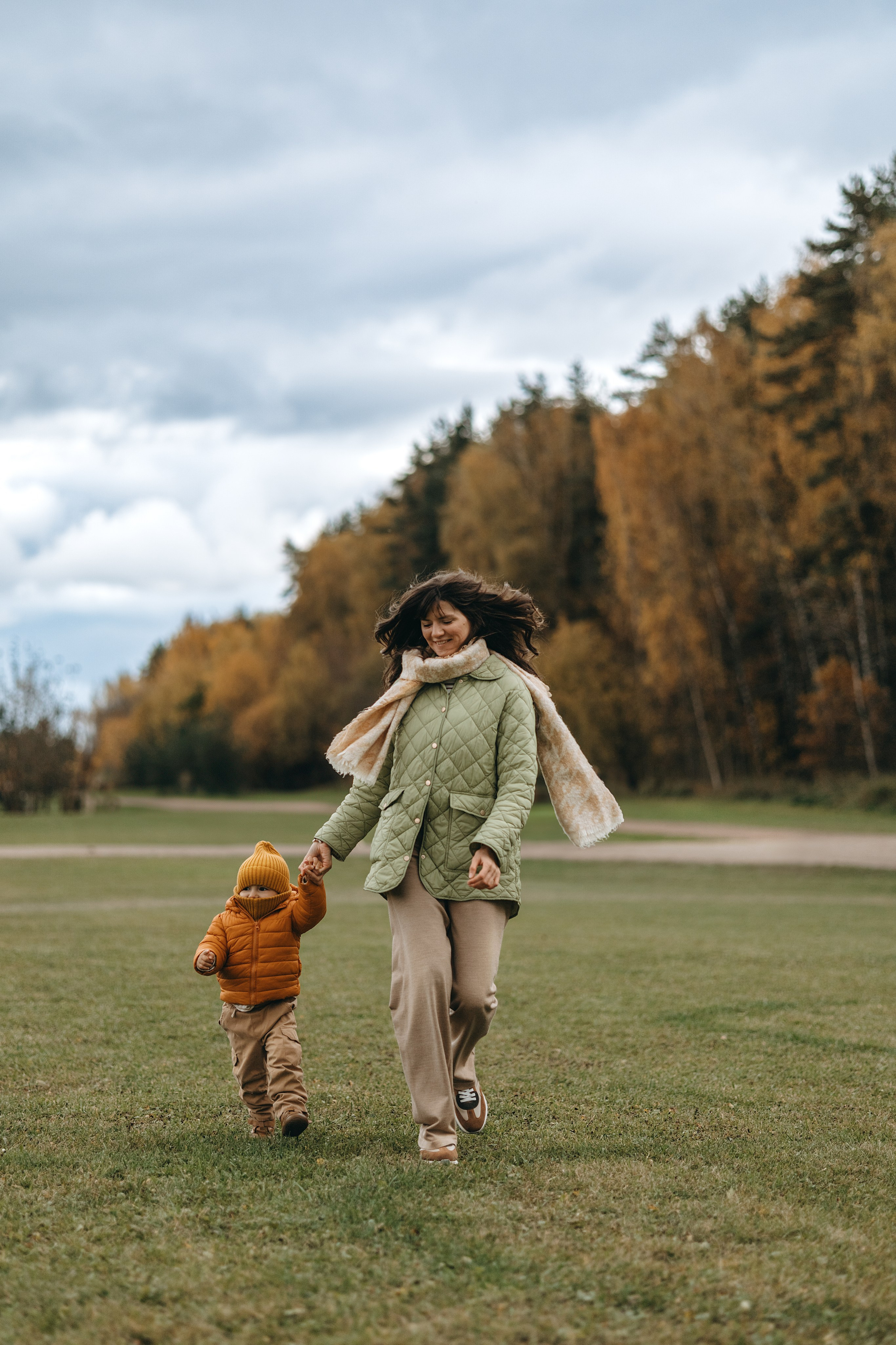 Осенняя семейная съемка. Фотограф Анималист в Москве Анастасия Жучкова