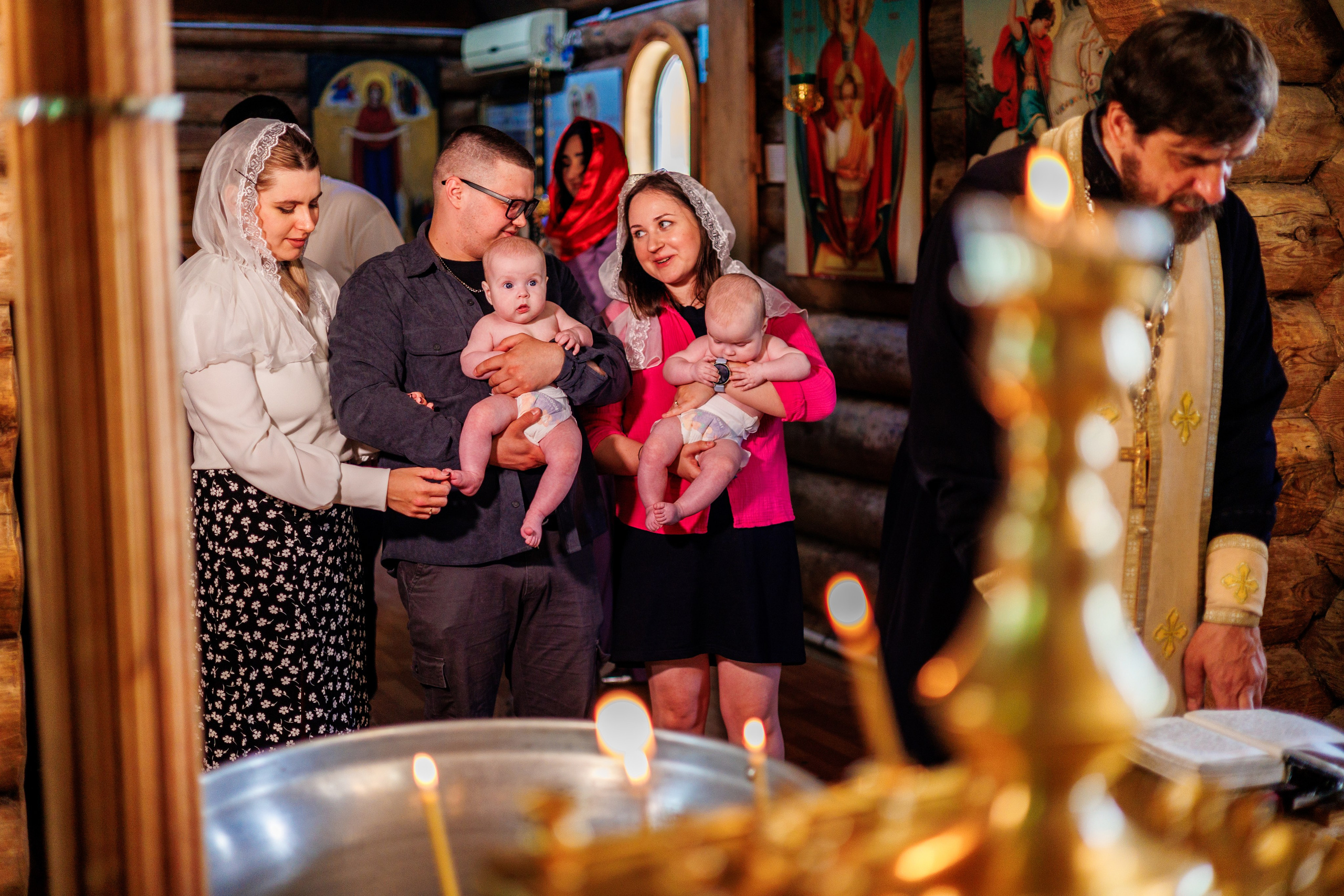 Крещение близняшек. Свадебный и семейный фотограф в Армавире