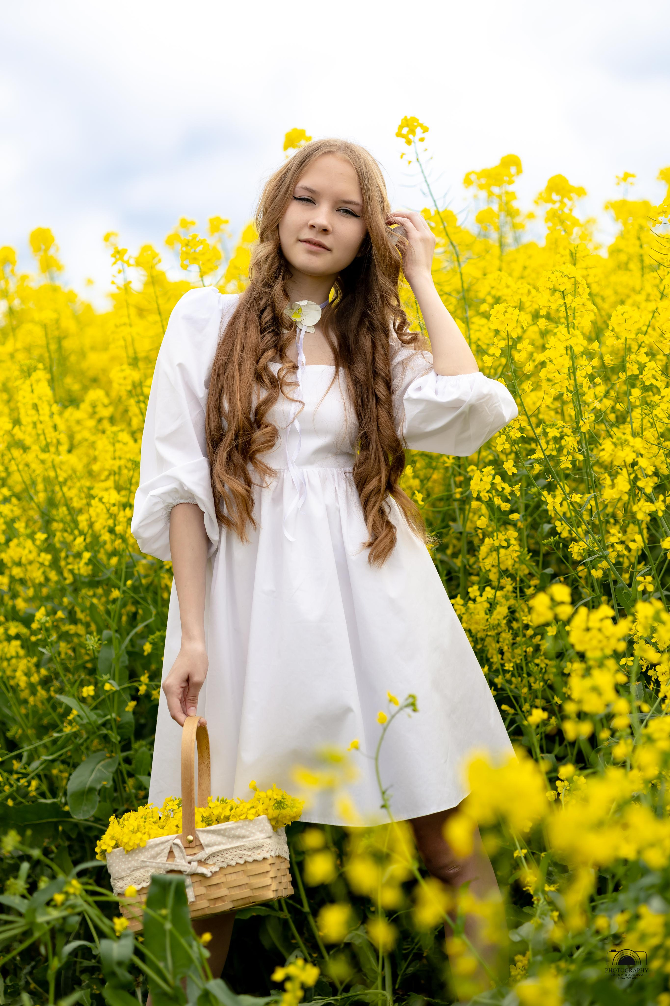 Ксения. Лето в рапсовом поле. Семейный и портретный фотограф в Геленджике Любовь Бодрова