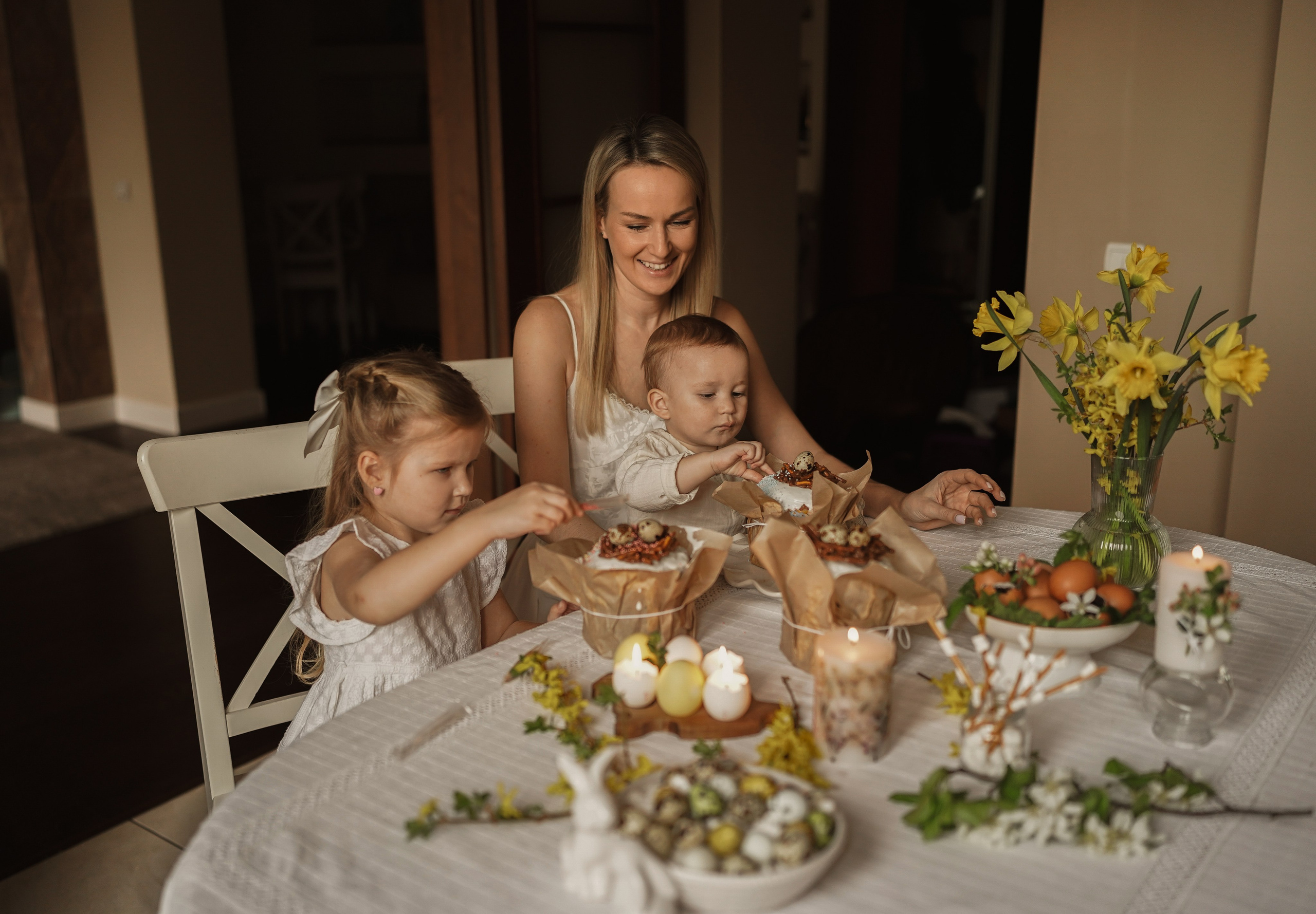 «Накануне Светлой Пасхи». Фотограф материнства Лена Олюнина Фотограф Калининград