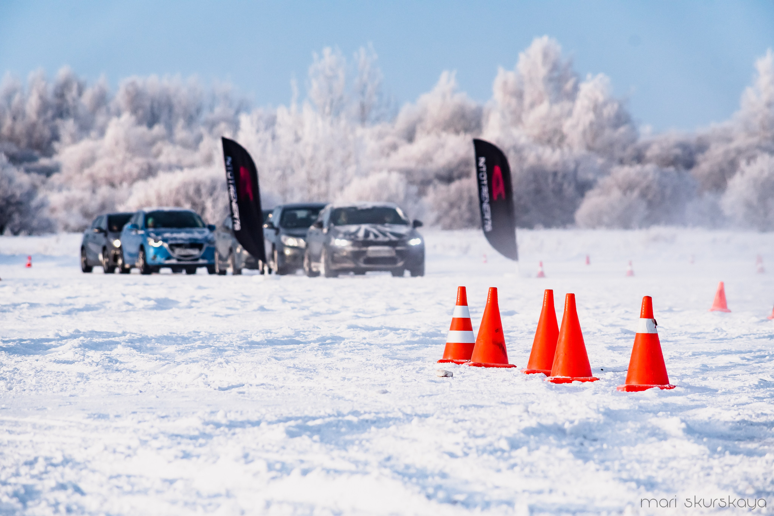 Контраварийная практика вождения автомобиля. Мотофотограф в Санкт-Петербурге Мария Скурская