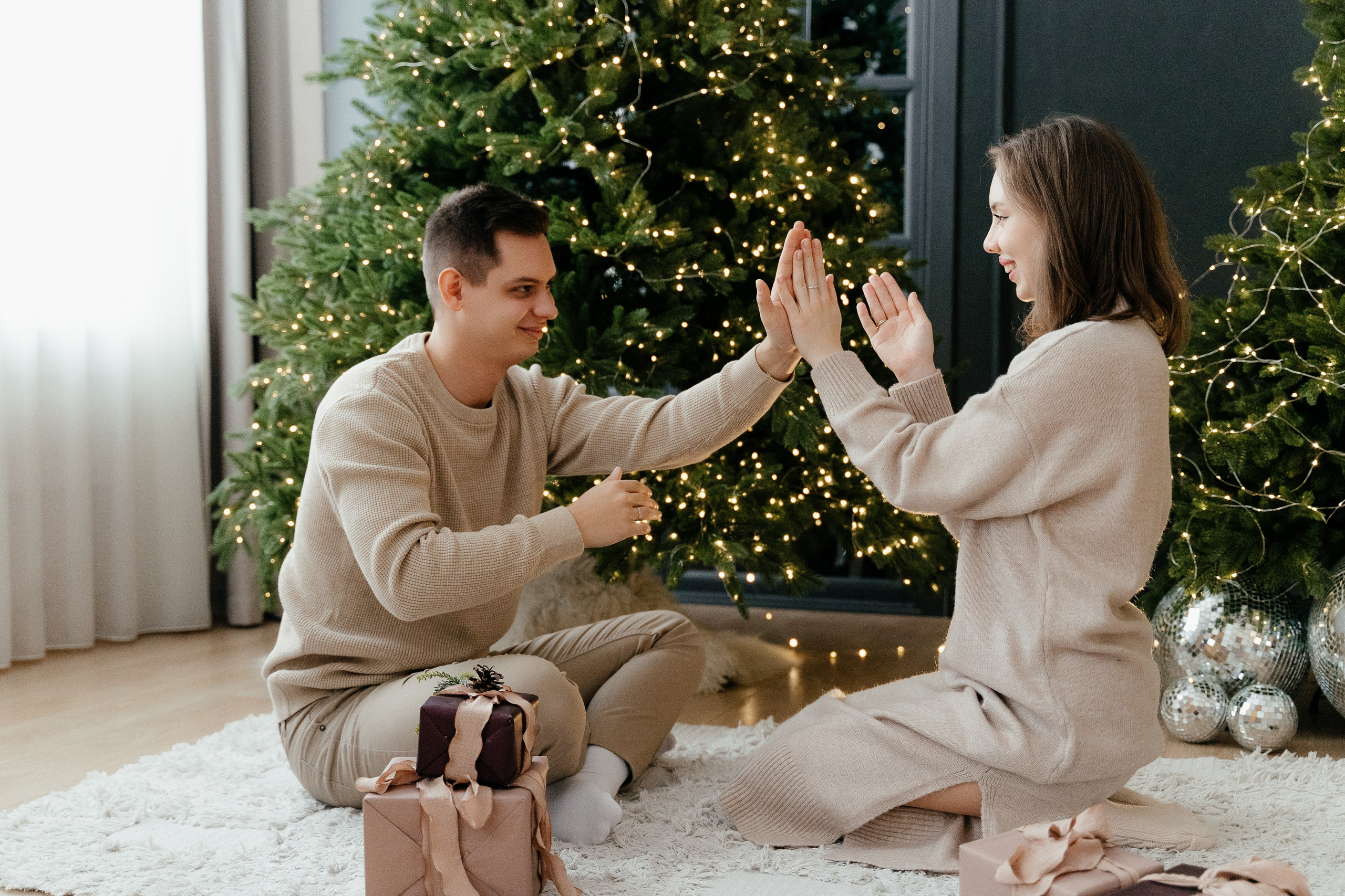 Вика и Максим Новый Год. Фотограф Ирина Романова