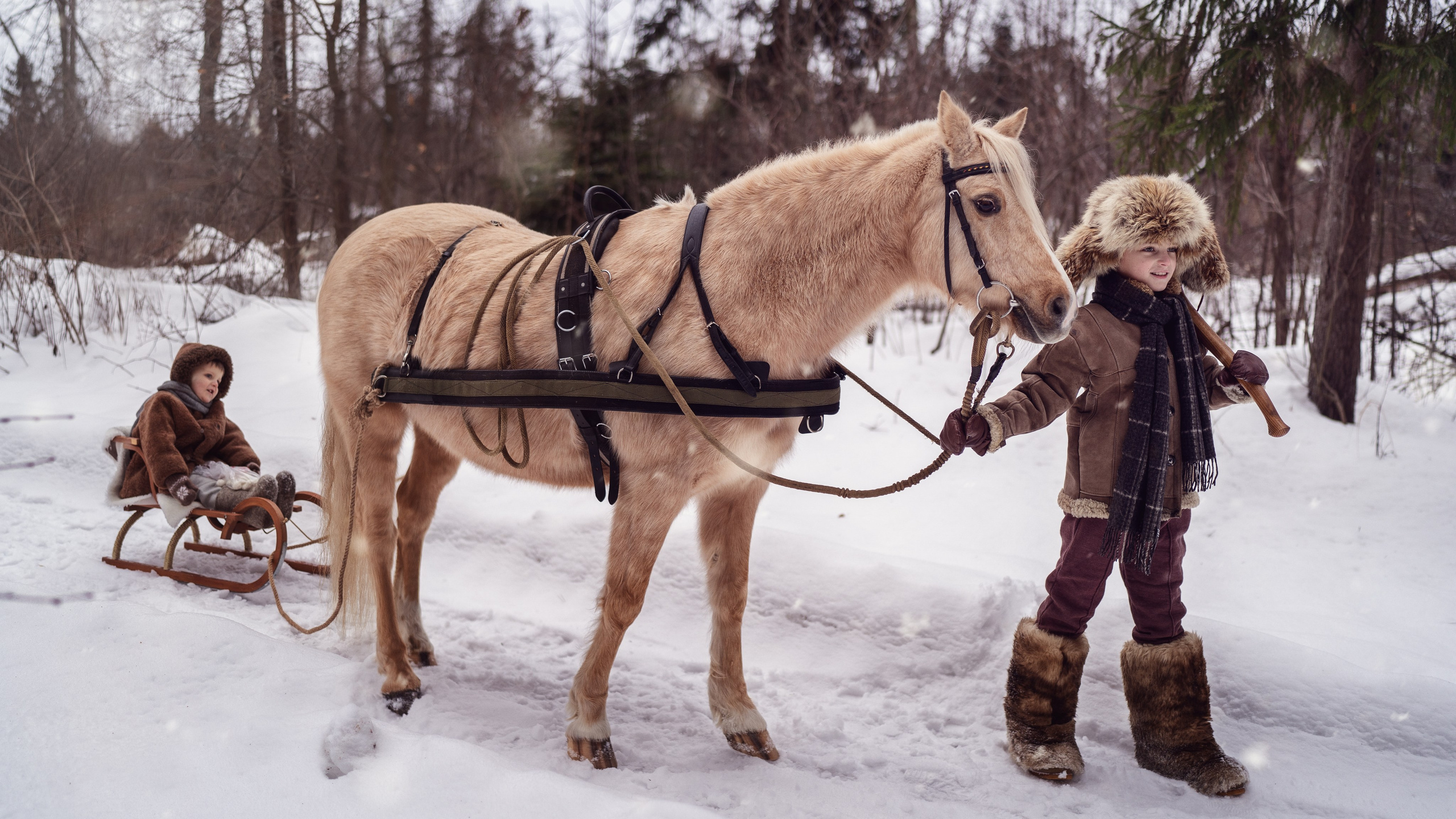 За ёлкой. Семейный фотограф Новая Рига (Звенигород, Истра) Евгения Литовченко