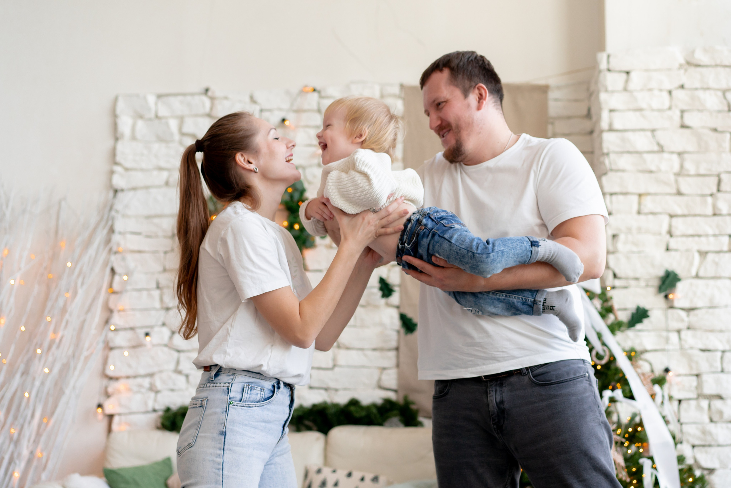 Новогодняя семейная фотосессия. Детская, семейная фотостудия в Санкт-Петербурге