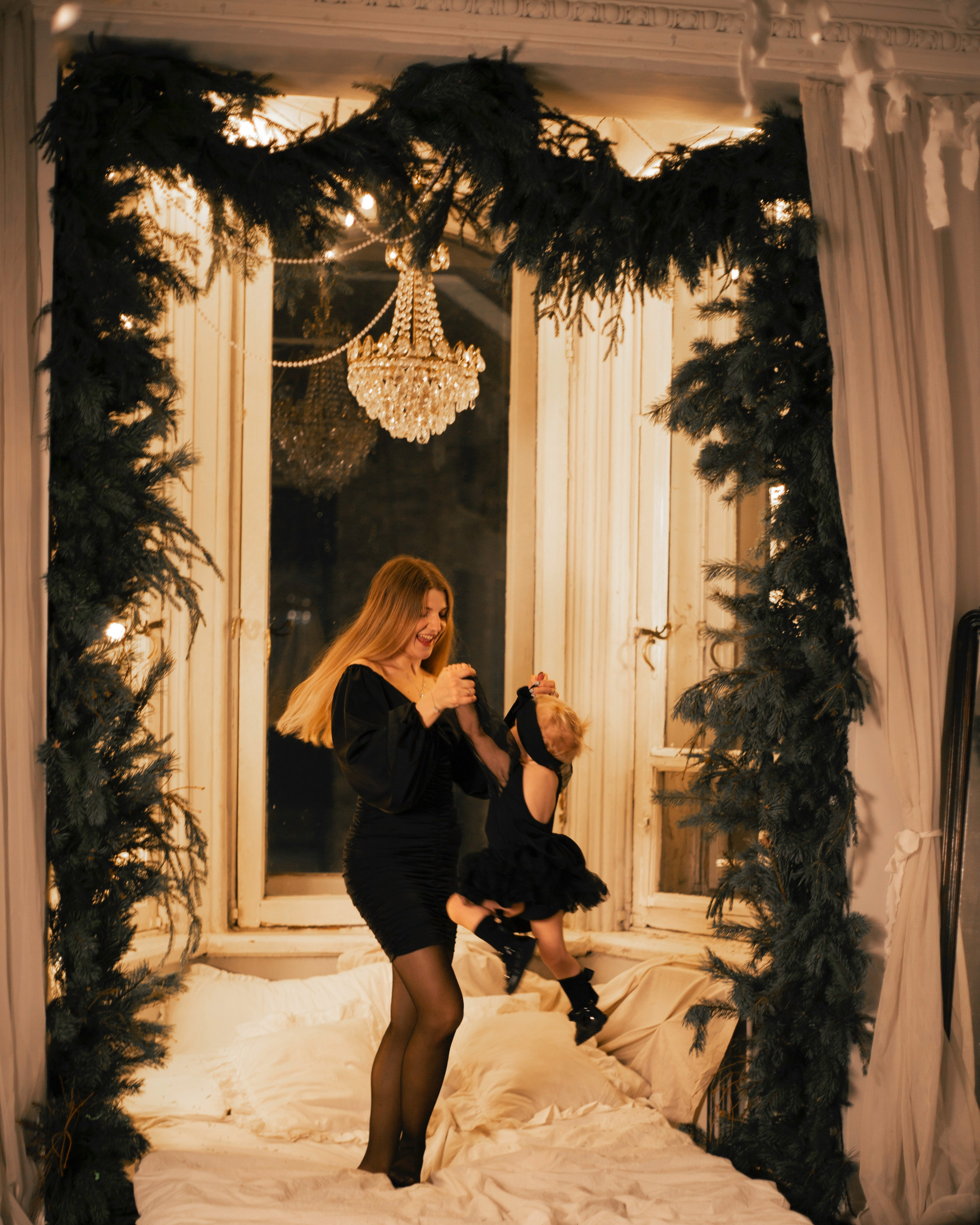 Новогодняя съёмка в фотостудии