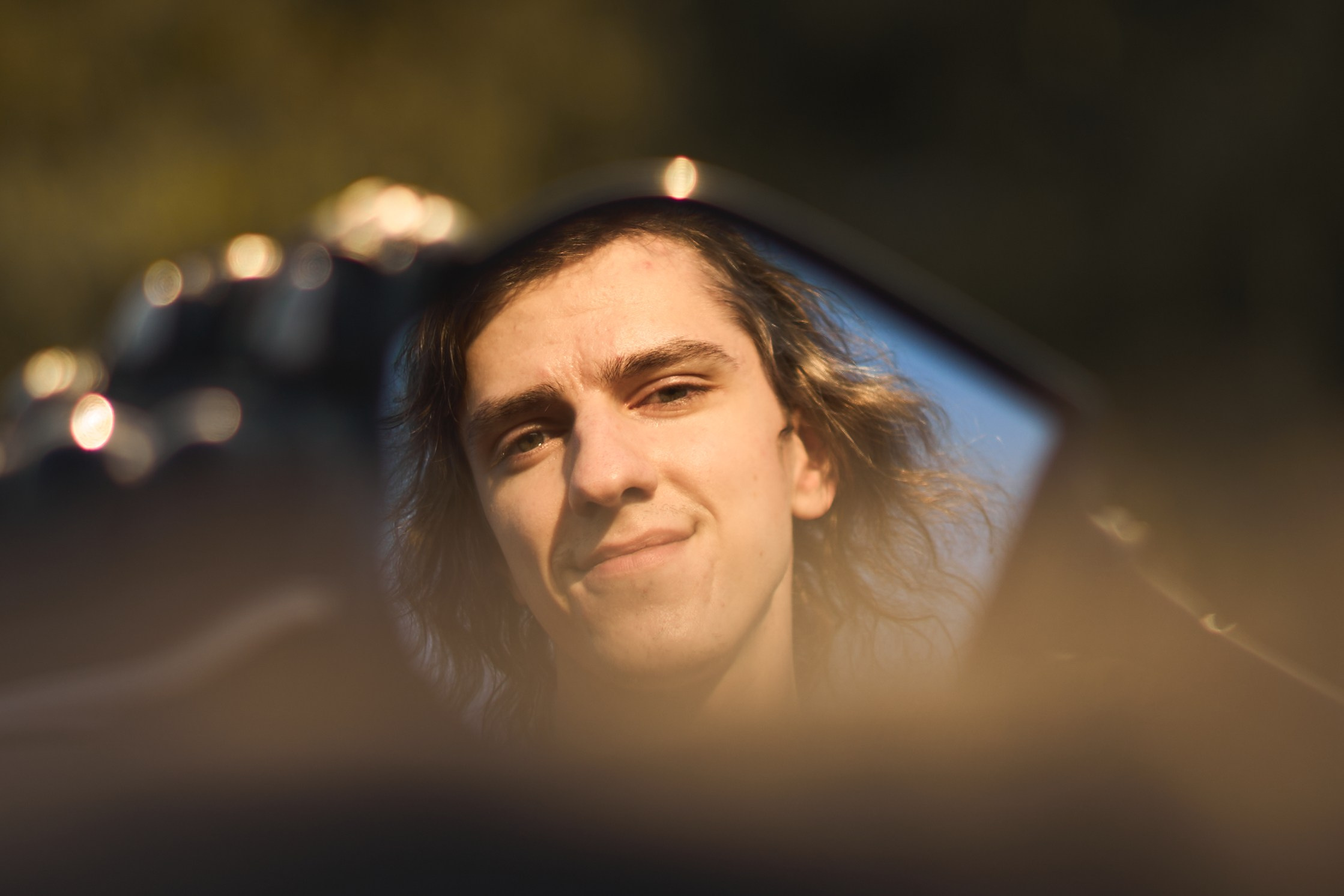 Фотосессия с мотоциклом на закате в поле. Фотограф Екатеринбург Кокшарова Александра