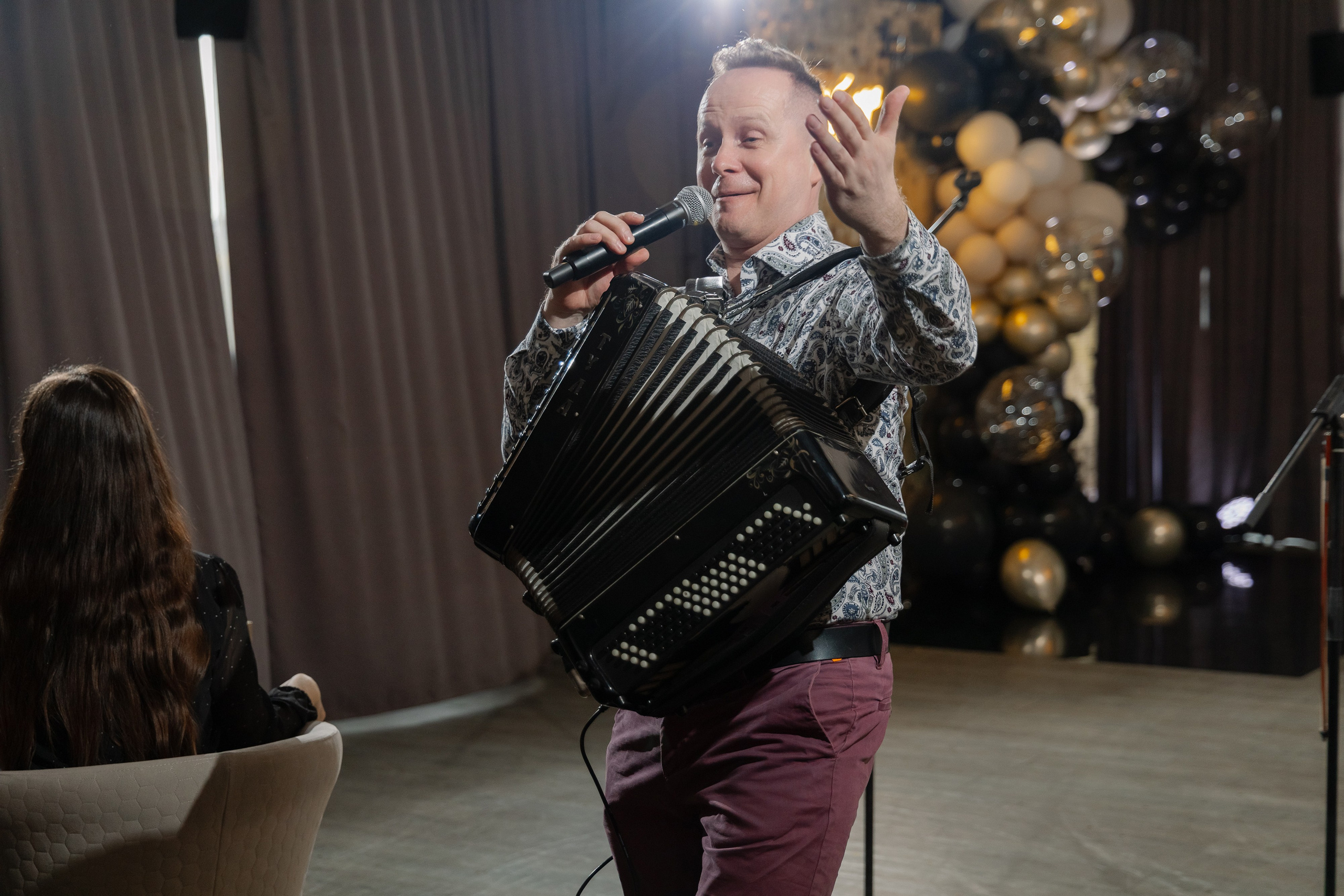 Фотосъемка юбилея в кафе BALDENINI в Минске. Свадебный фотограф в Минске/Беларуси Сергей Спиридонов