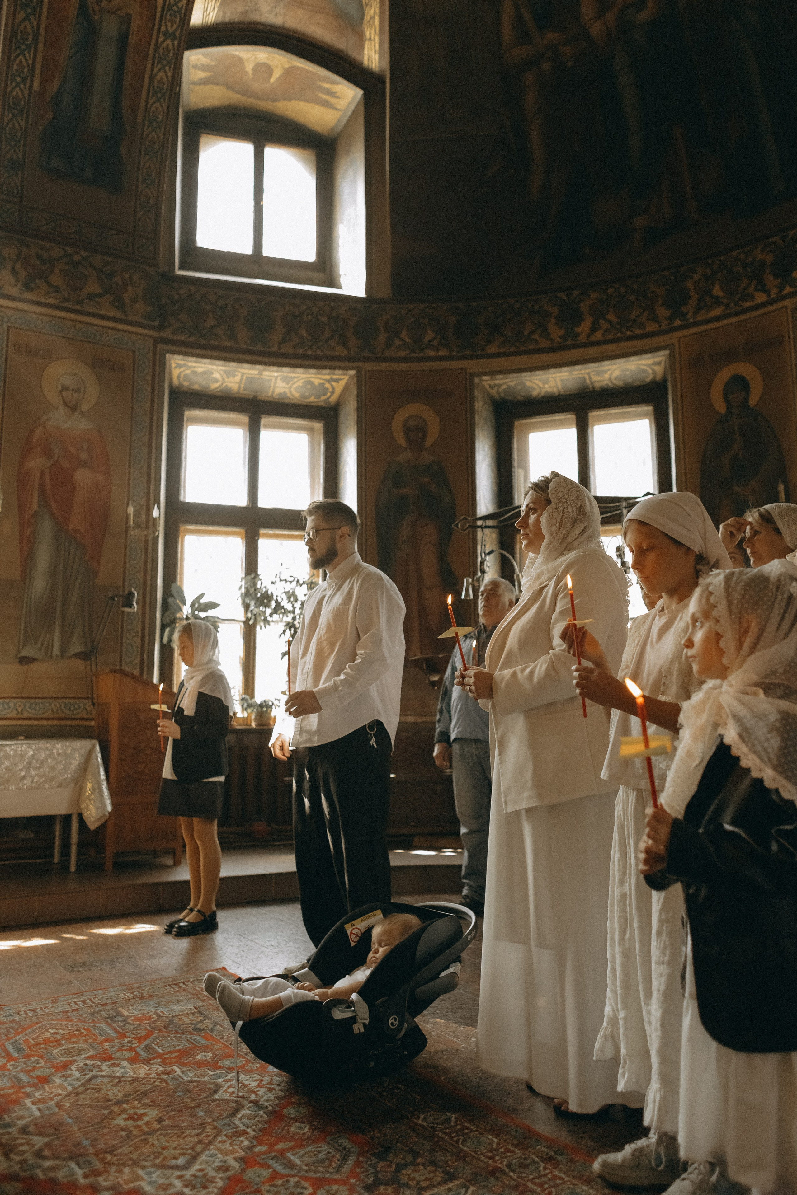 Крещение Луки. Семейный фотограф Виктория Потехина Москва