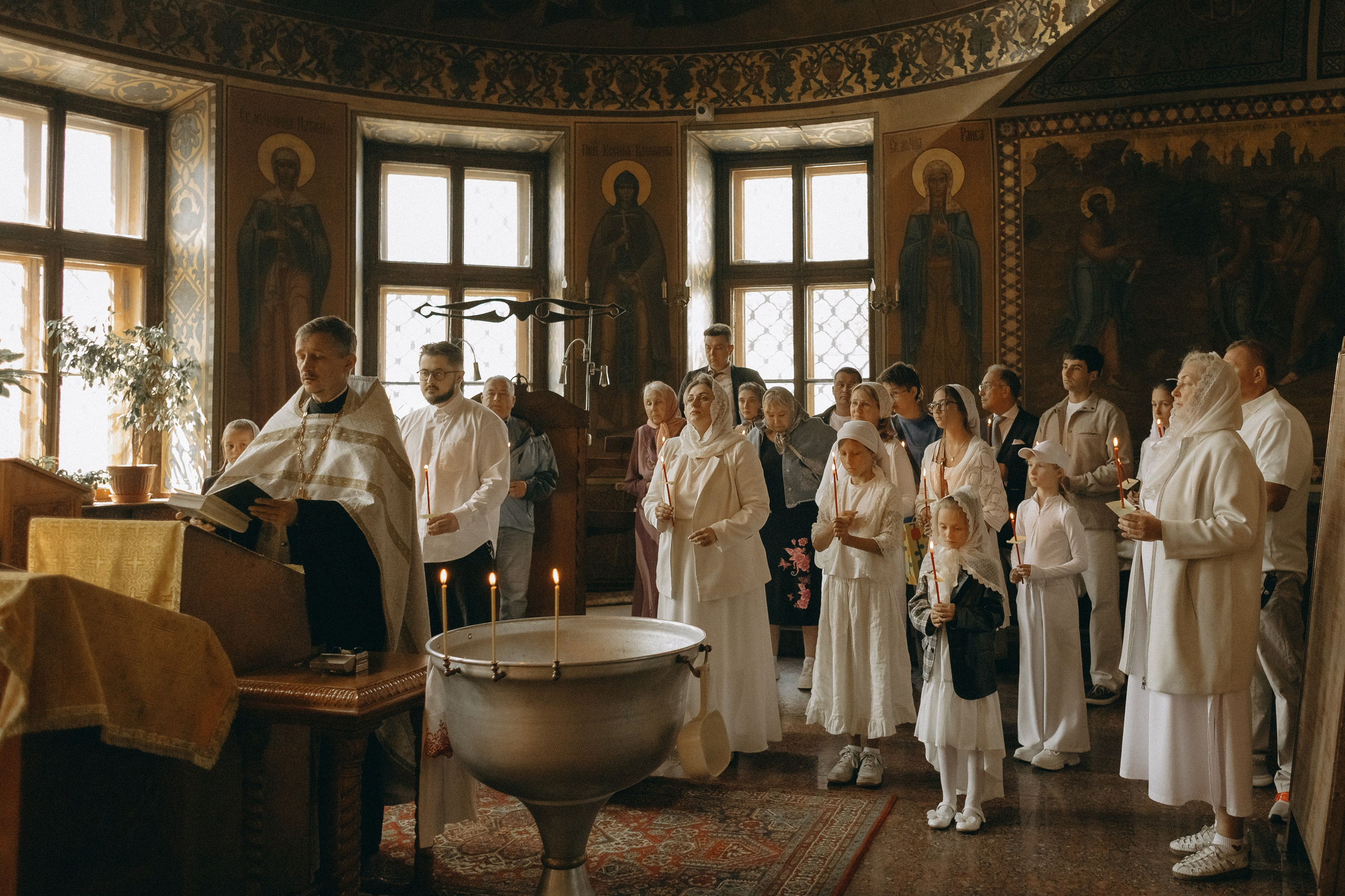 Крещение Луки. Семейный фотограф Виктория Потехина Москва