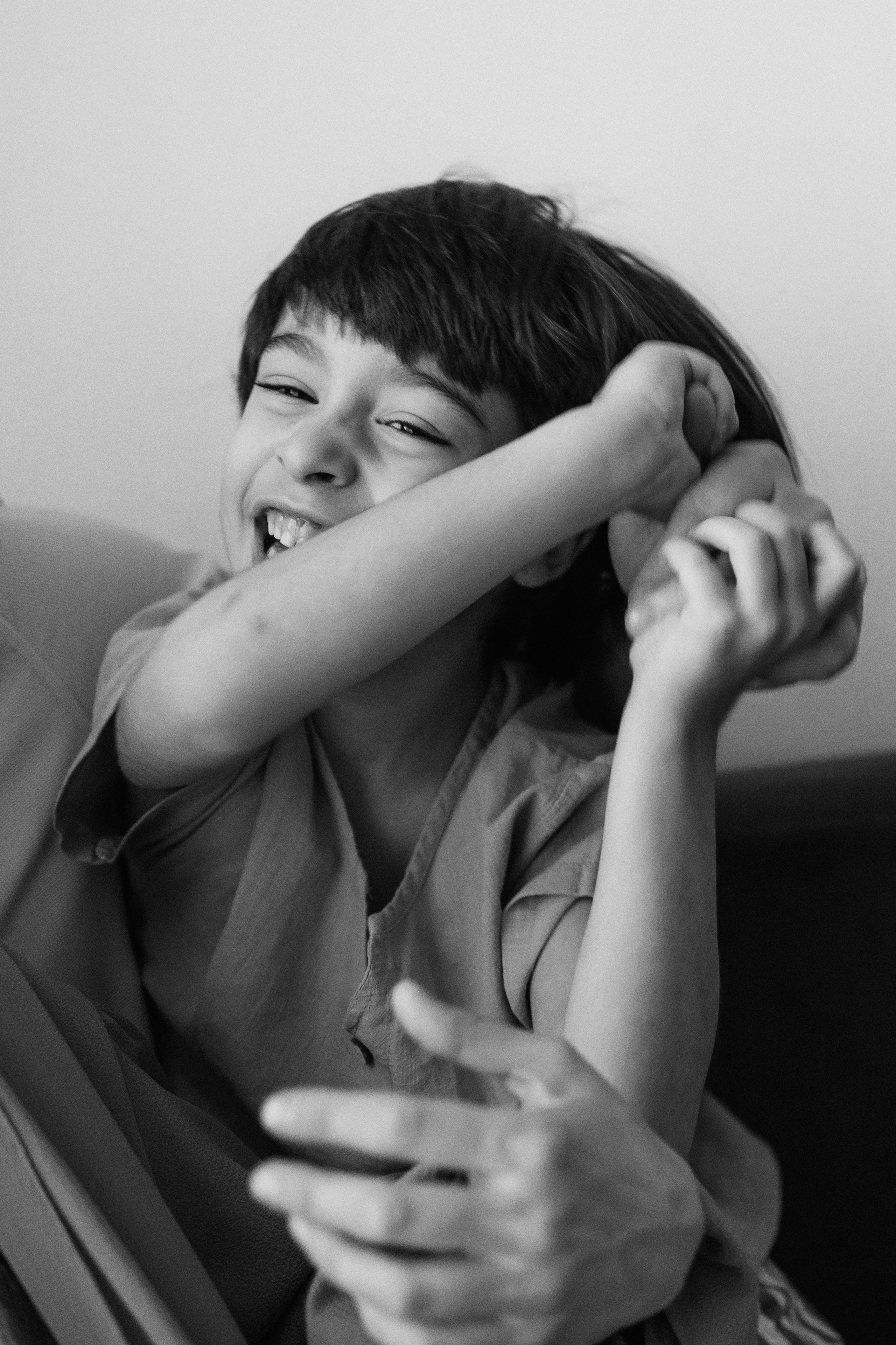 Фотосессия с новорожденным дома. Семейный фотограф в Москве Марина Петра