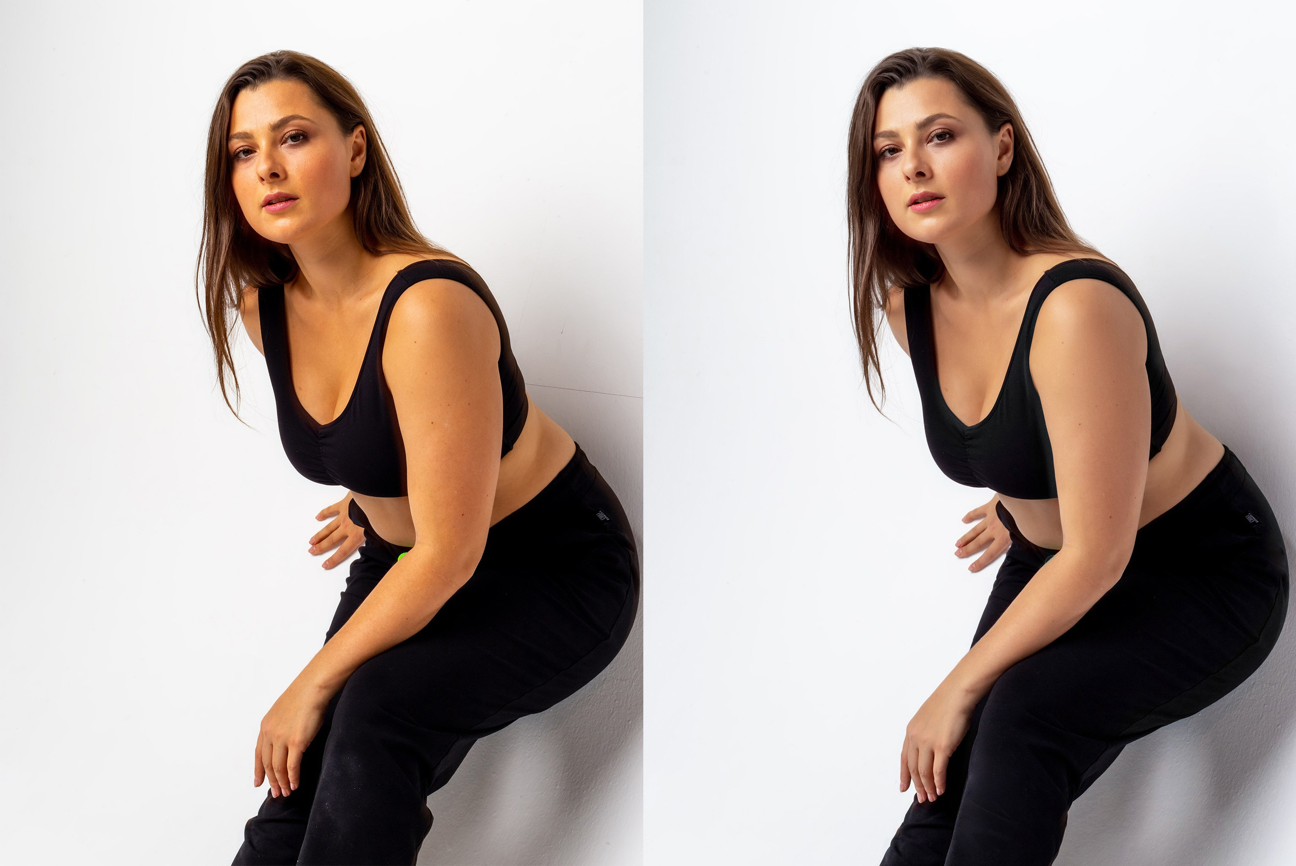 Деликатная обработка портретов для рекламы нижнего белья | Студия SVITHART