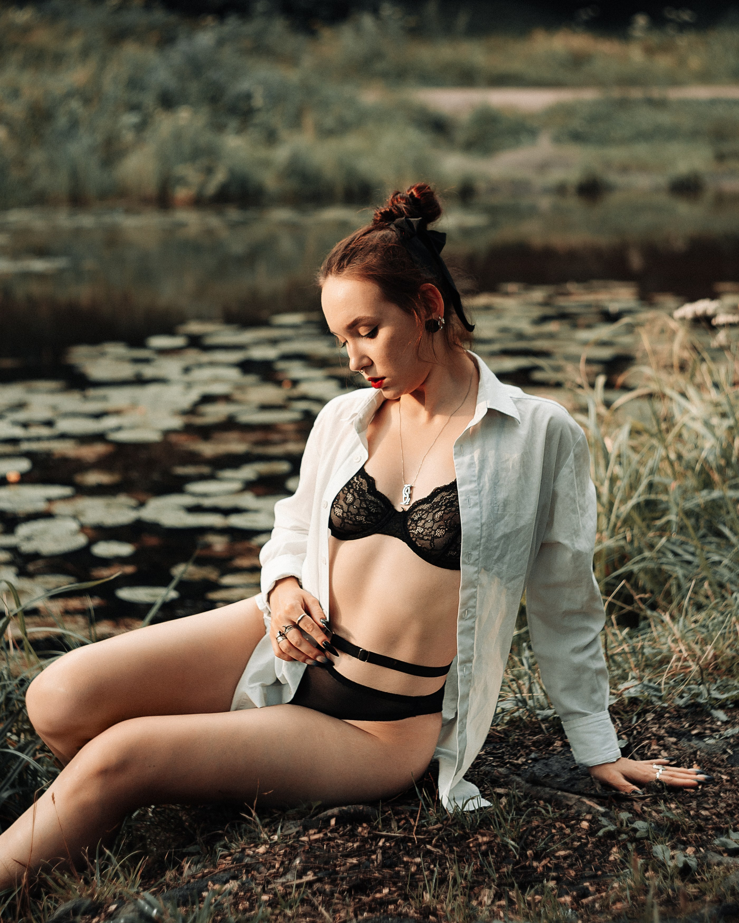 Лена — творческая фотосессия в водоёме. Фотограф Андрей Сокол — Санкт-Петербург/Москва