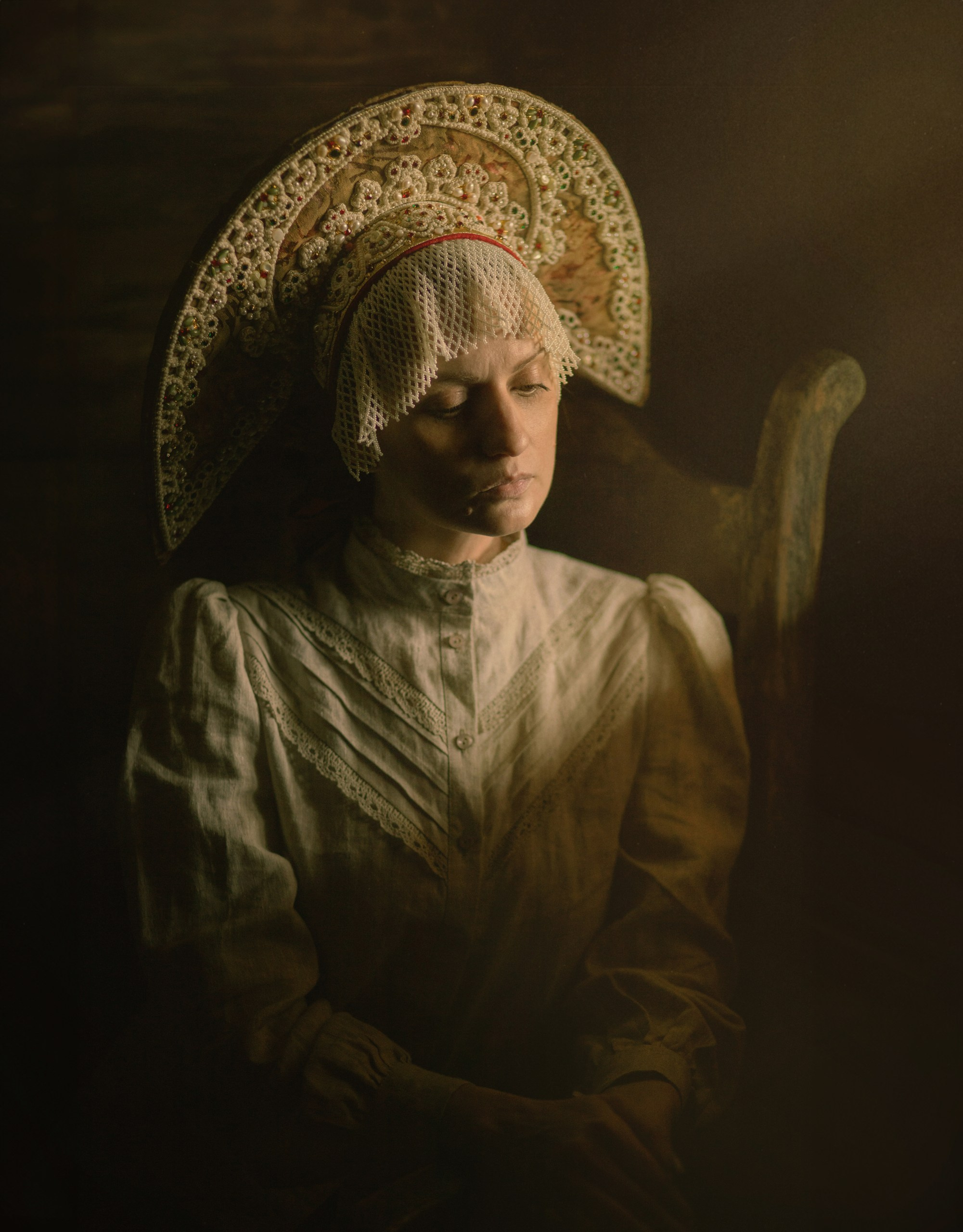 Кокошники и венцы. Фотограф Наталья Яковлева, Санкт-Петербург. Семьи, ньюборн, крещения