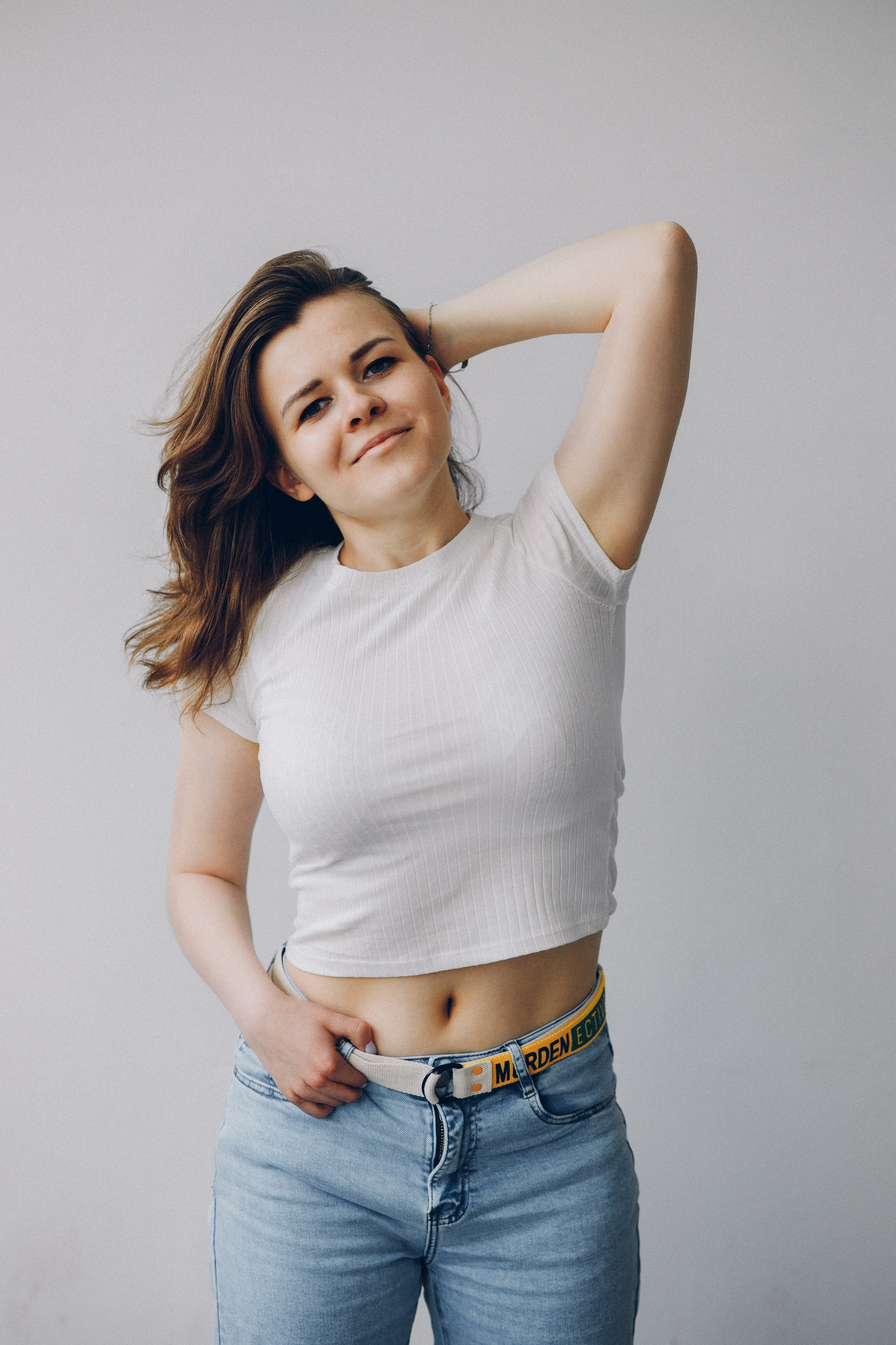 Студийная фотосессия с Люсей. Выпускные альбомы в Серпухове