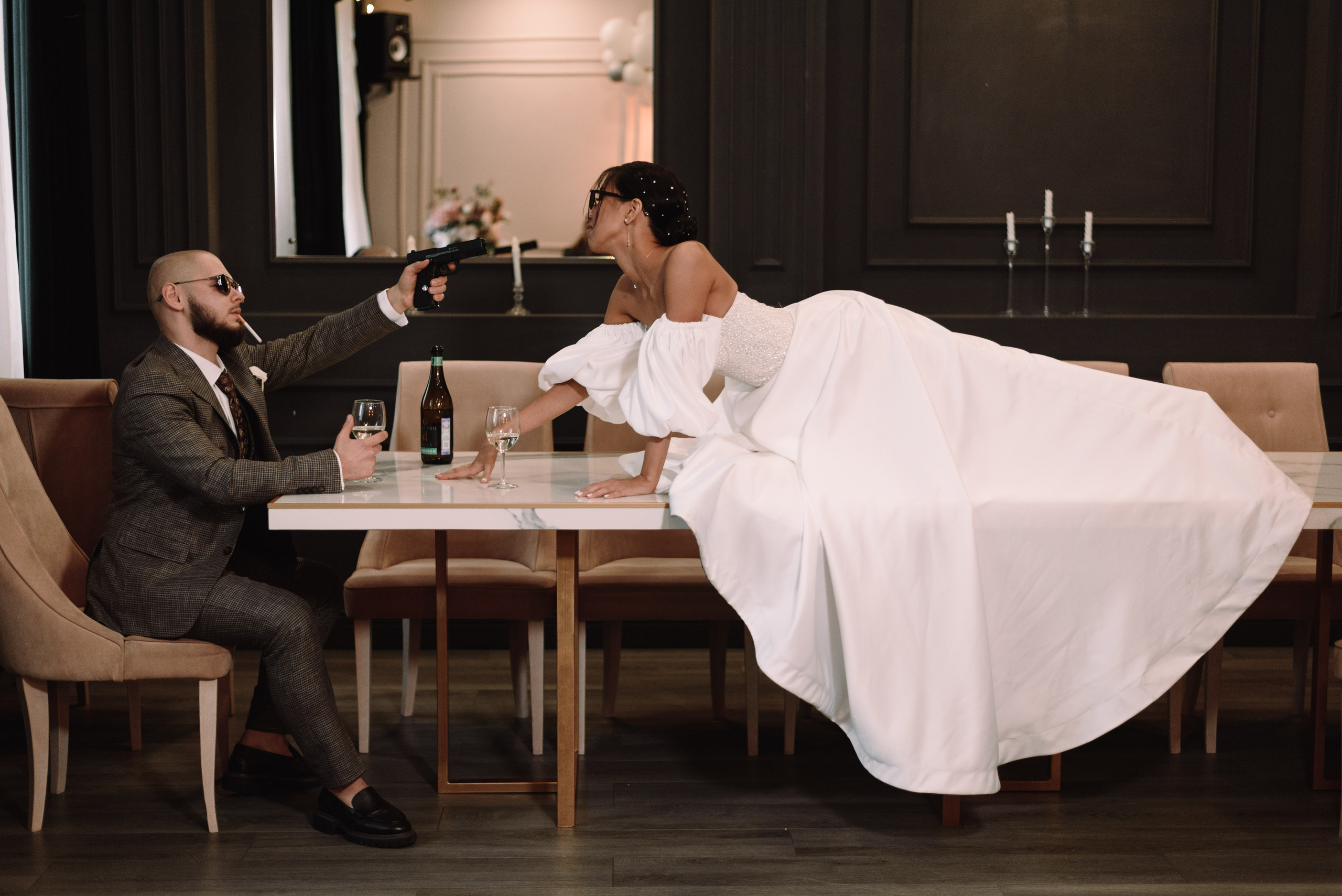 Дима и Настя (Mr. & Mrs. Smith). Свадебный фотограф Анастасия Бударина