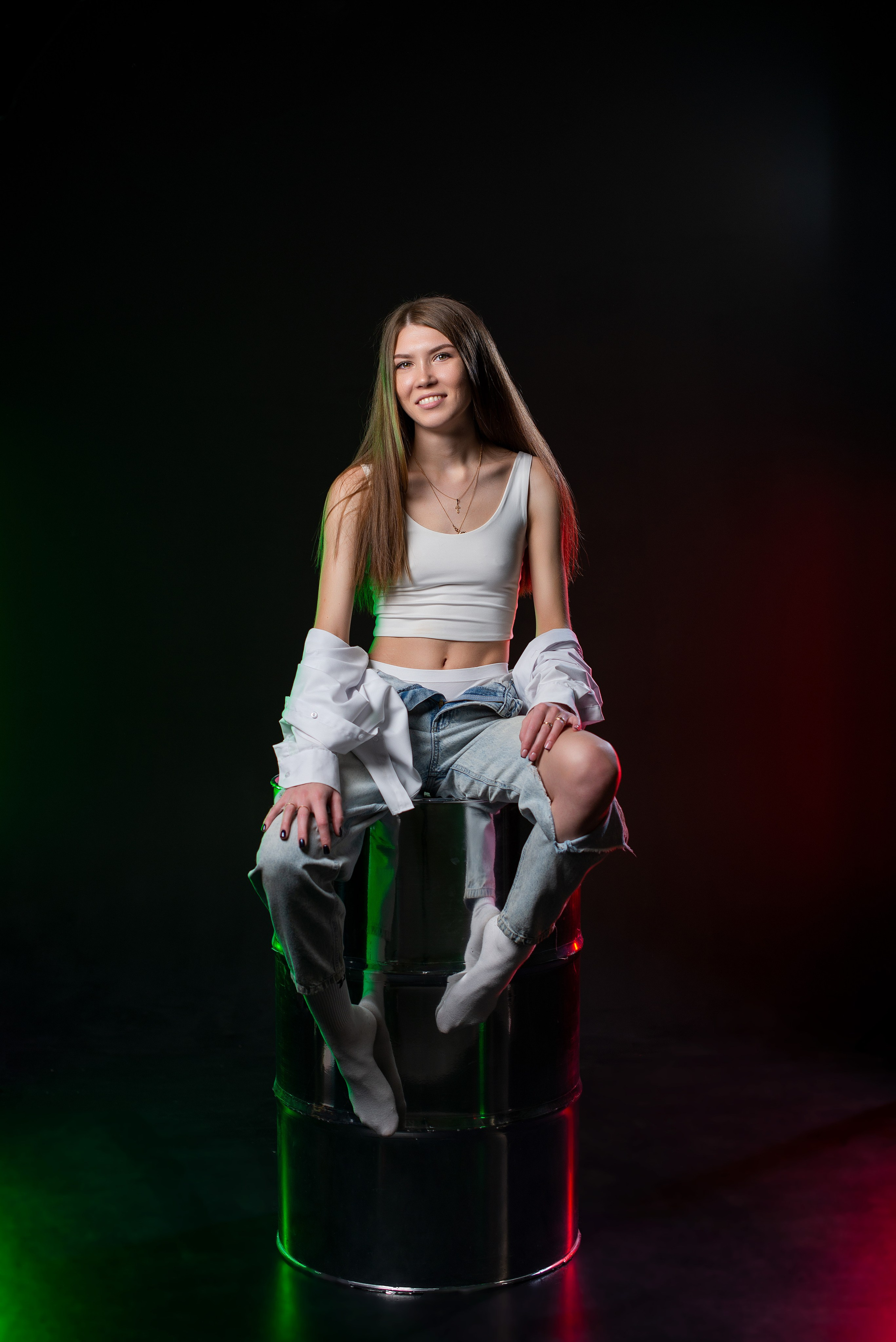 Ксения в фотостудии Black & White. Творческий фотограф Вологда