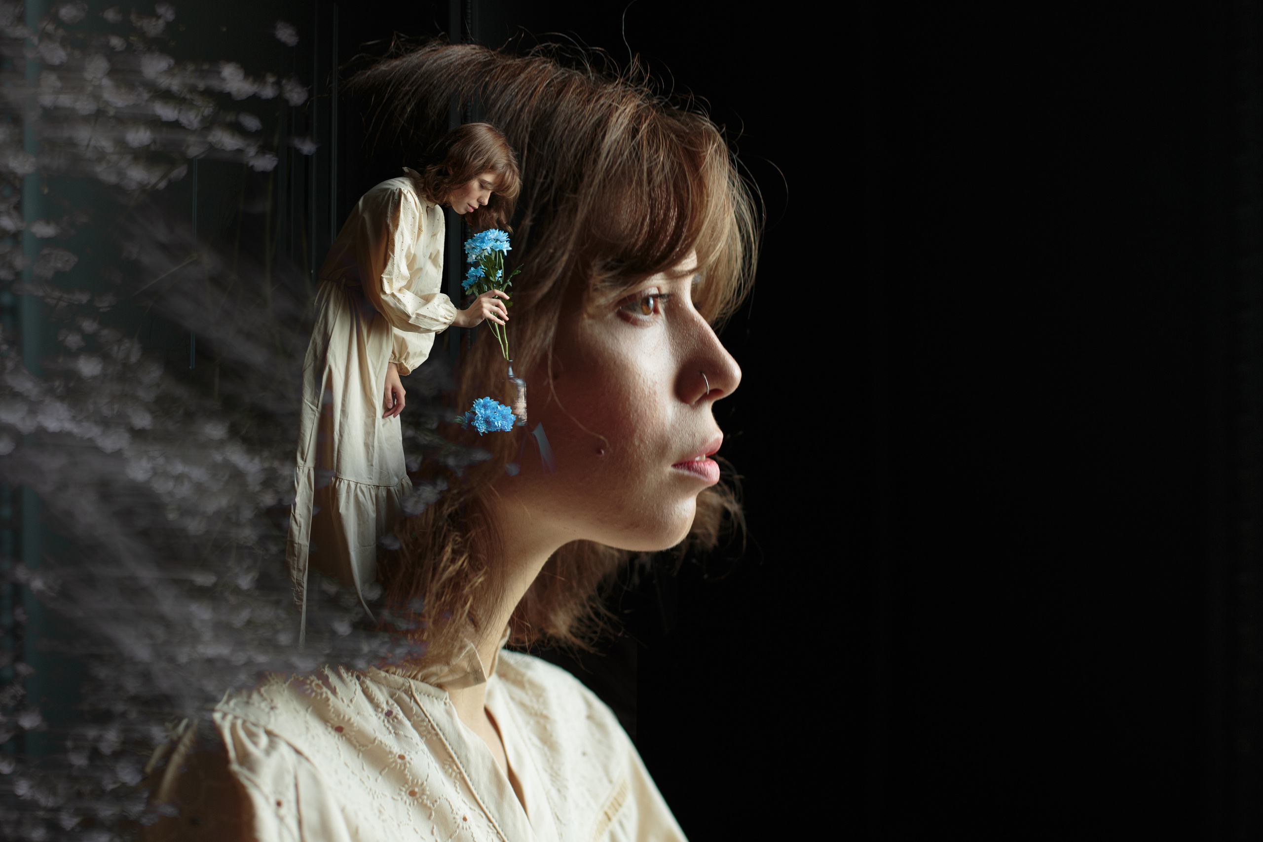 Ника и цветы. Портретный фотограф СПб — Ира Волкова