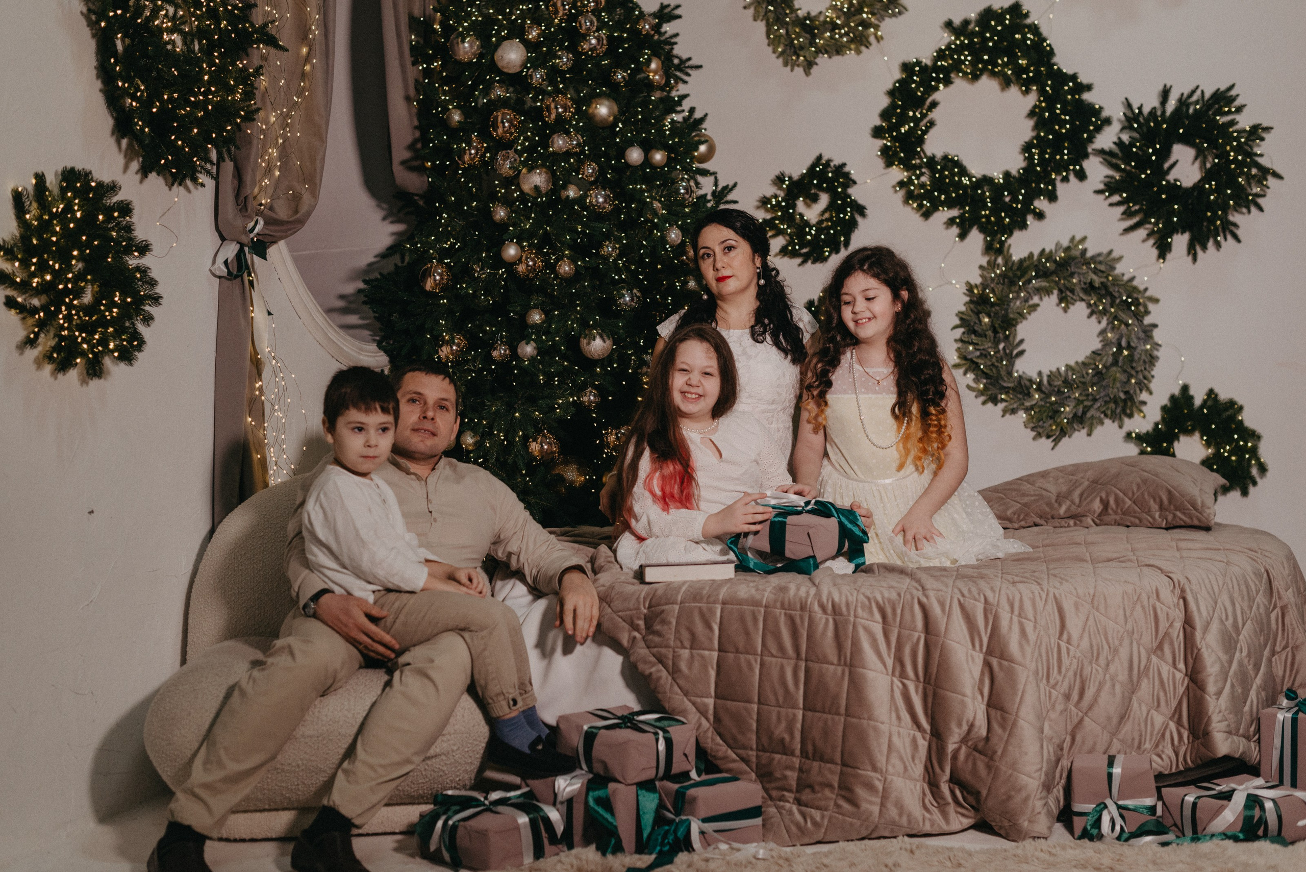 Новогодний вечер одной семьи. Женский и семейный фотограф Сочи и Краснодар Ольга Маловик