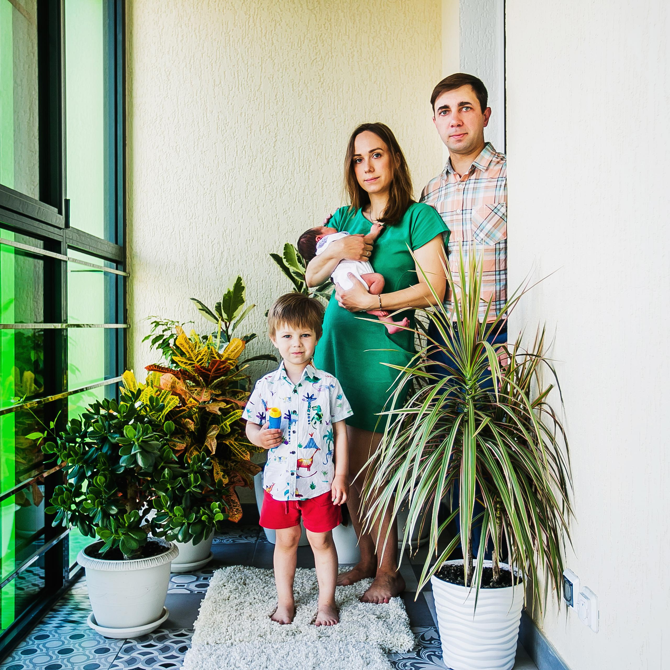 Машенька, Мишенька и родители. Фотограф Полина Егорова город Тюмень