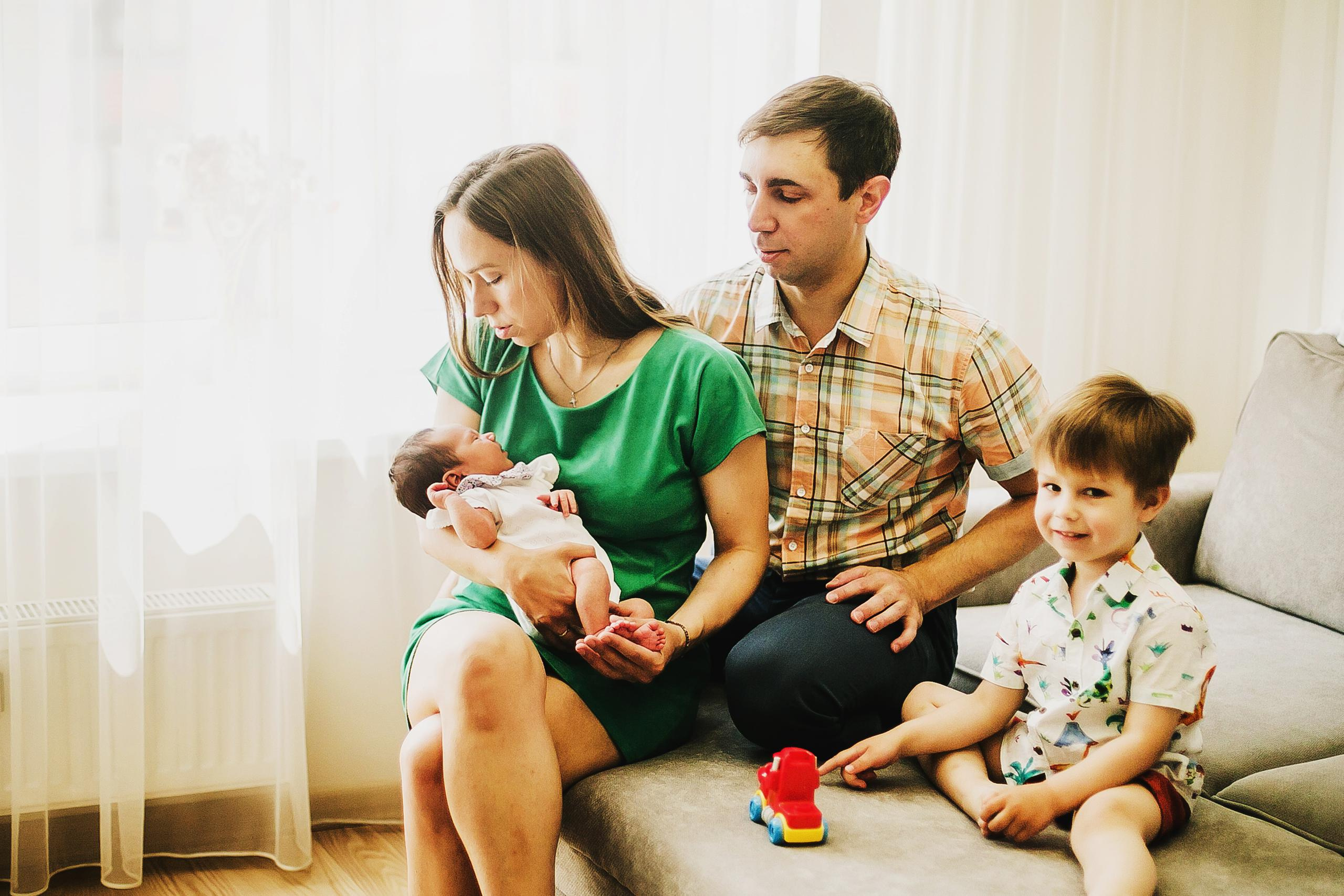 Машенька, Мишенька и родители. Фотограф Полина Егорова город Тюмень