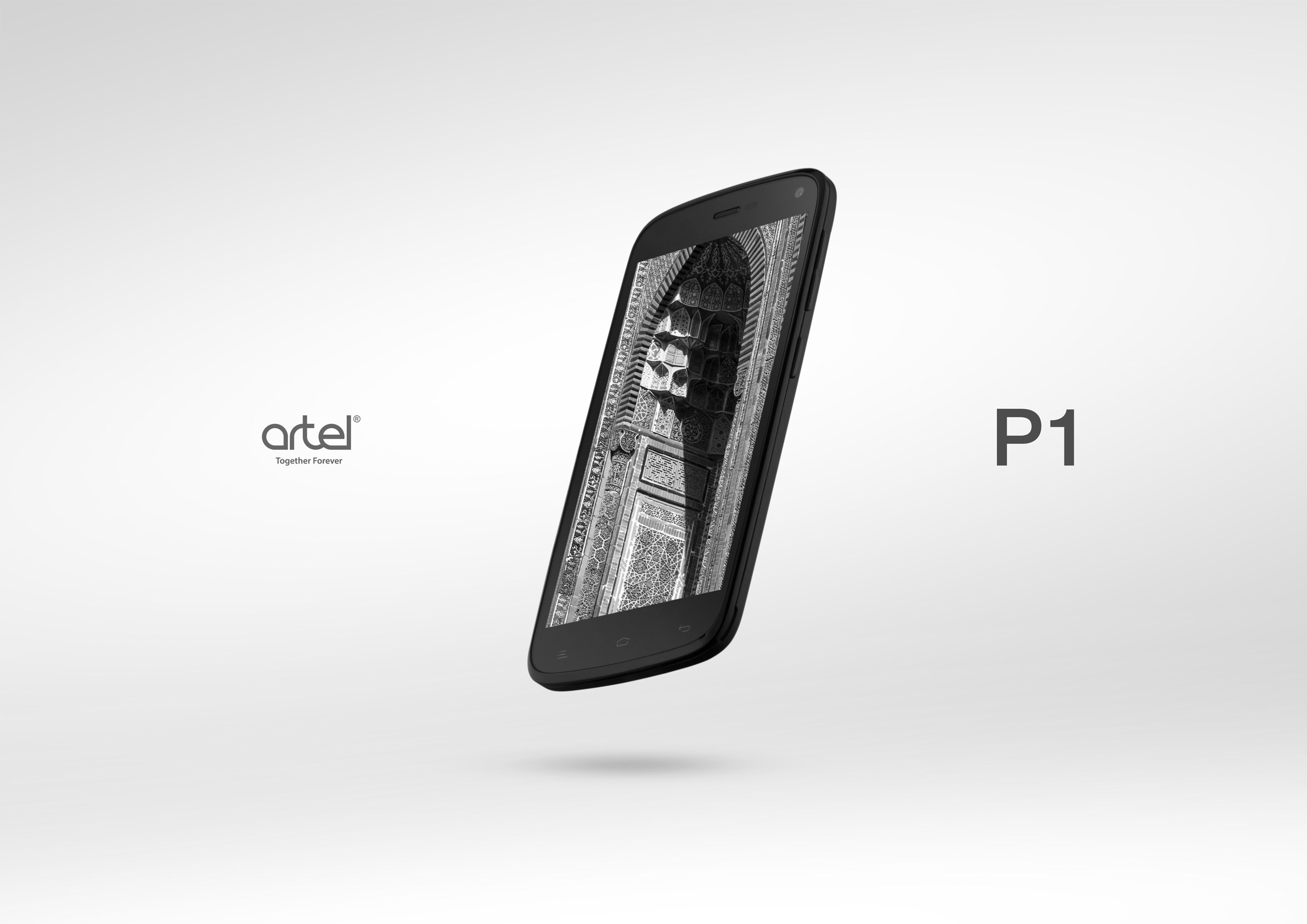 смартфон Artel P1 фронтальный вид экран предметная фотосъёмка фото для сайта рекламная съёмка в Алматы фотограф Ринат Каримов Казахстан