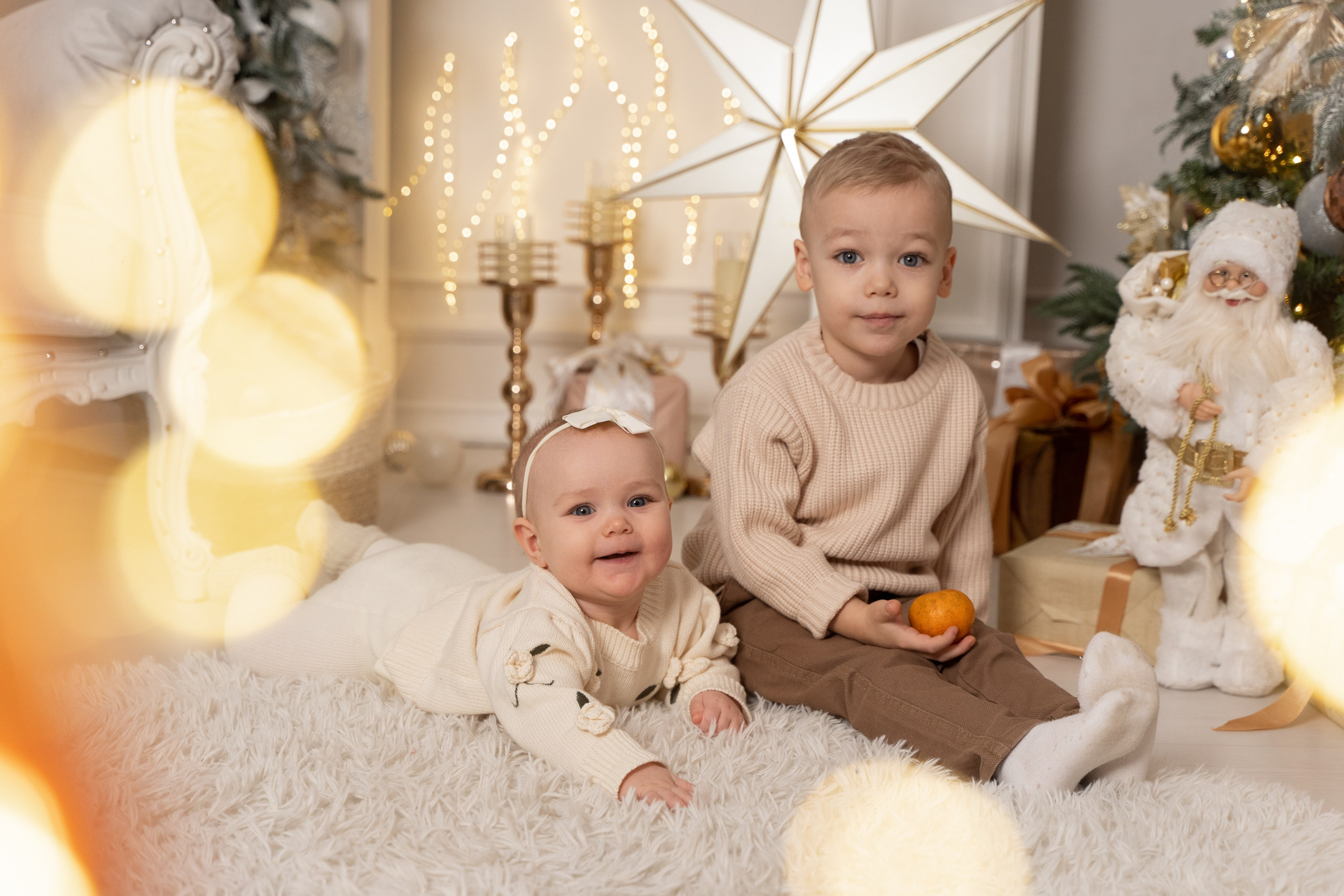 Настя, Ярослав, Мирон и Есения. Новогодняя фотосессия. Фотограф Татьяна Мамонтова