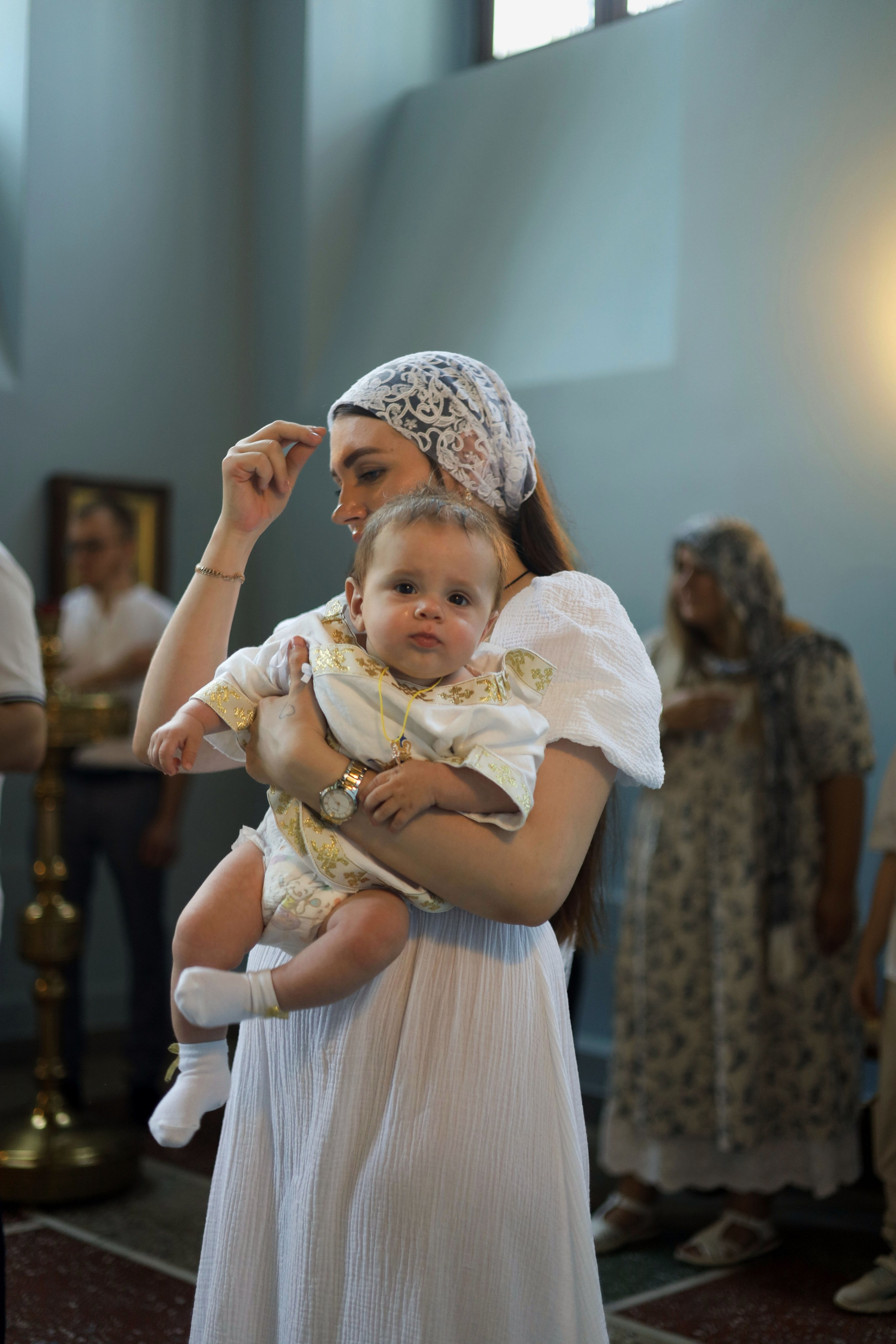 Таинство крещения. Фотограф новорожденных Саратов
