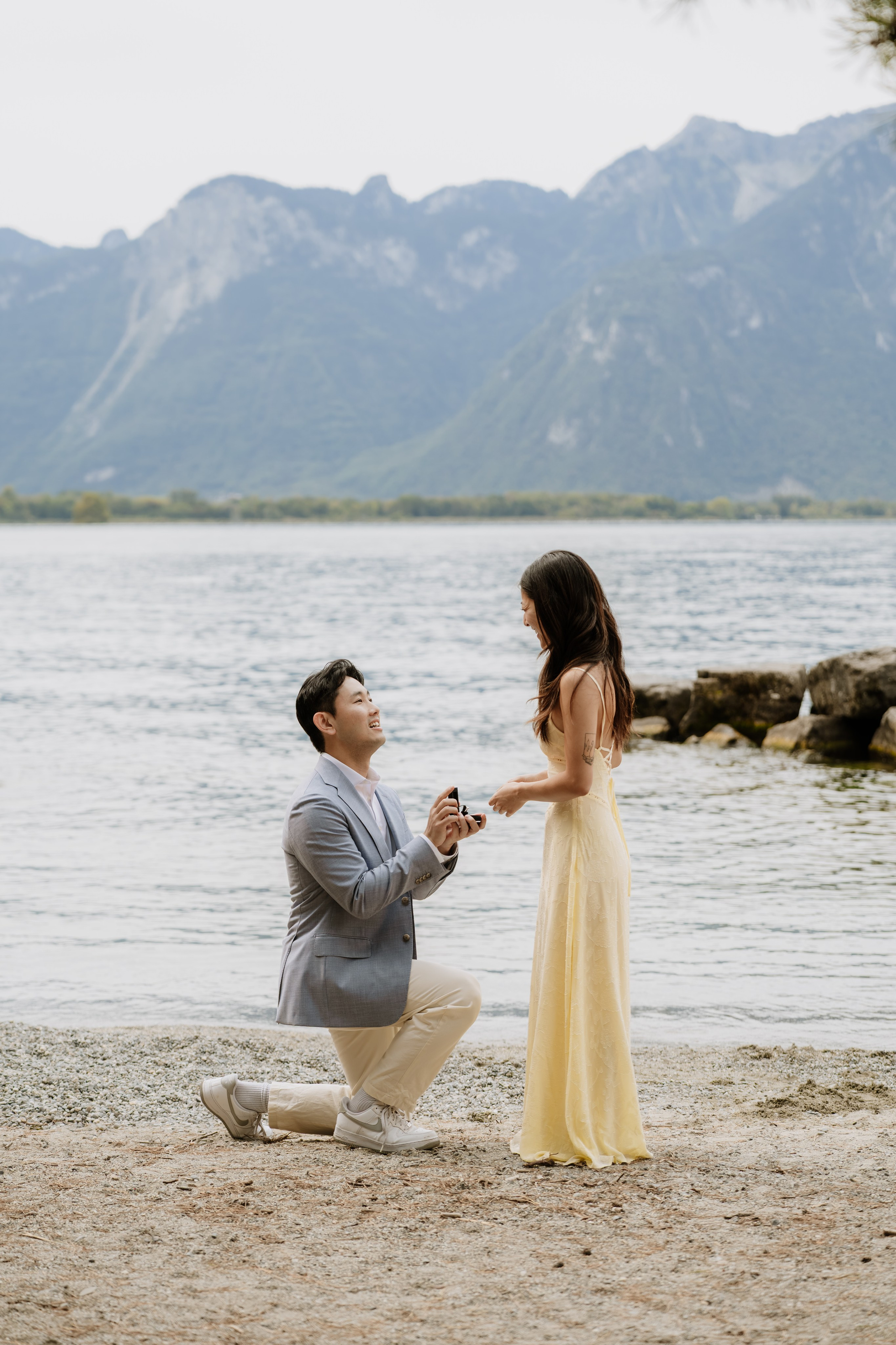 Kristi & Andy | Proposal Montreux. Professional Wedding Photographer Geneva & Romande Switzerland | Tanya Creator