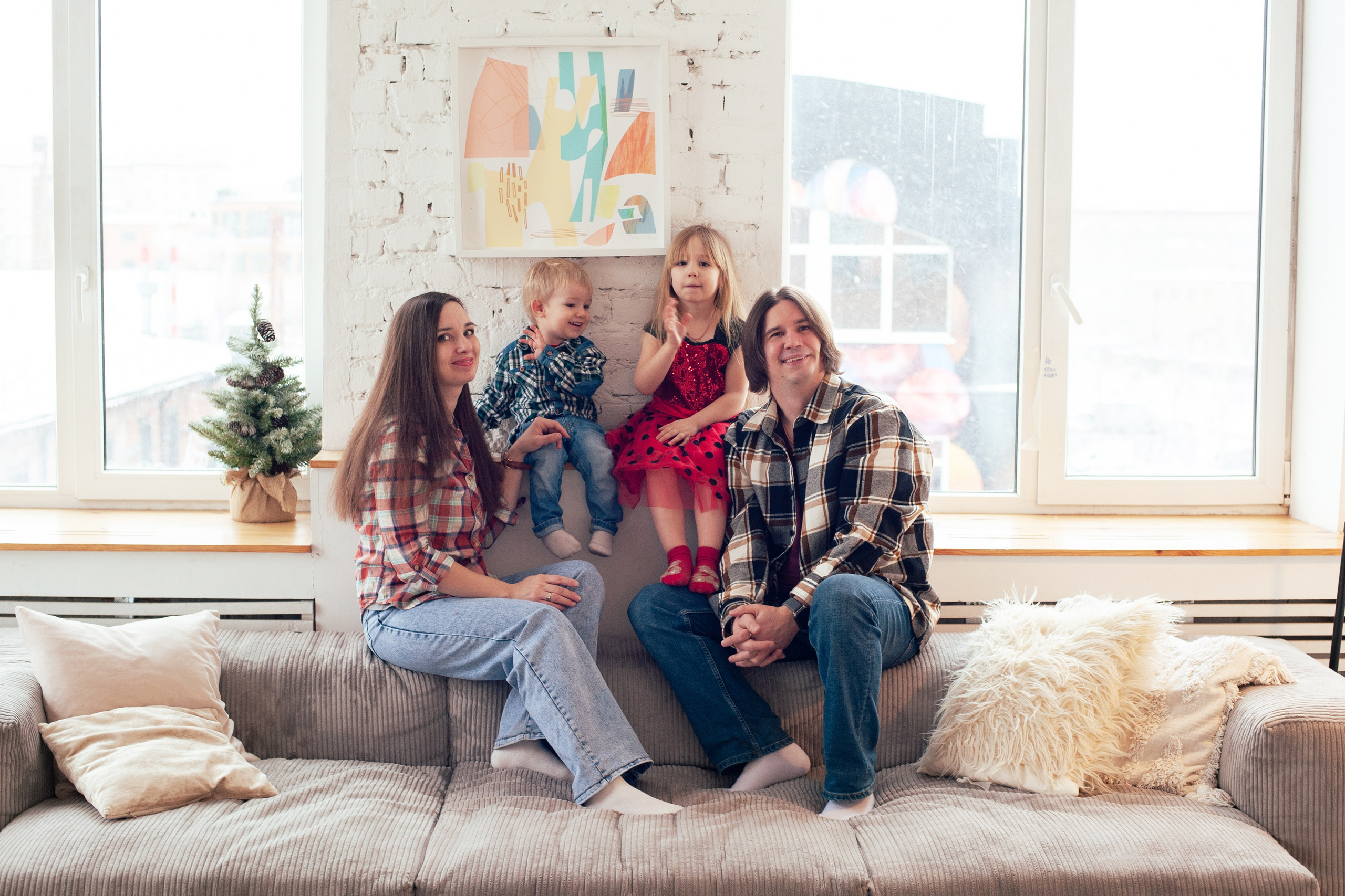 Семейная съемки для Юли и Жени. Портретная фотография в Москве