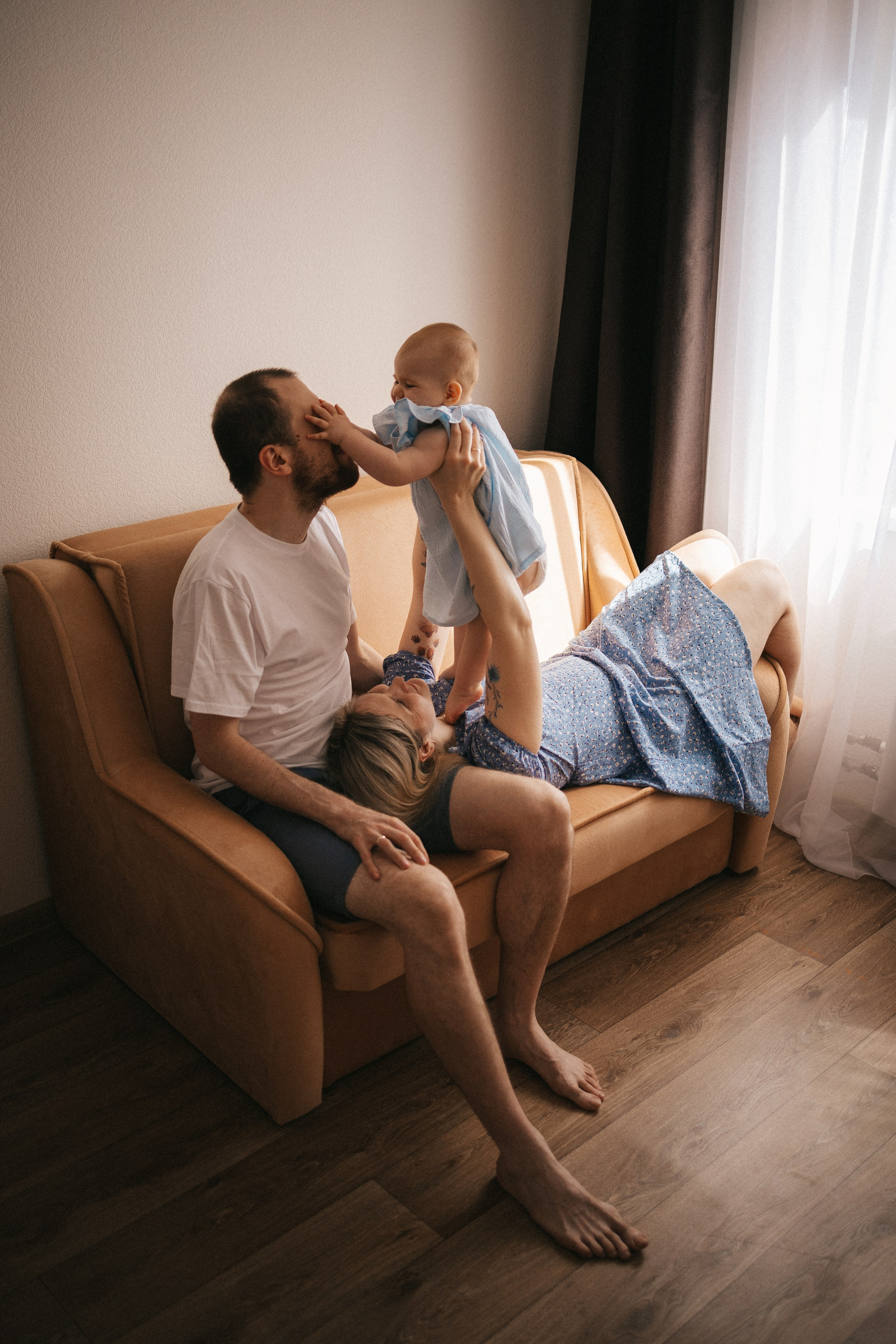 Маша с Лёшей и дочка Саша. Фотограф Нижний Новгород