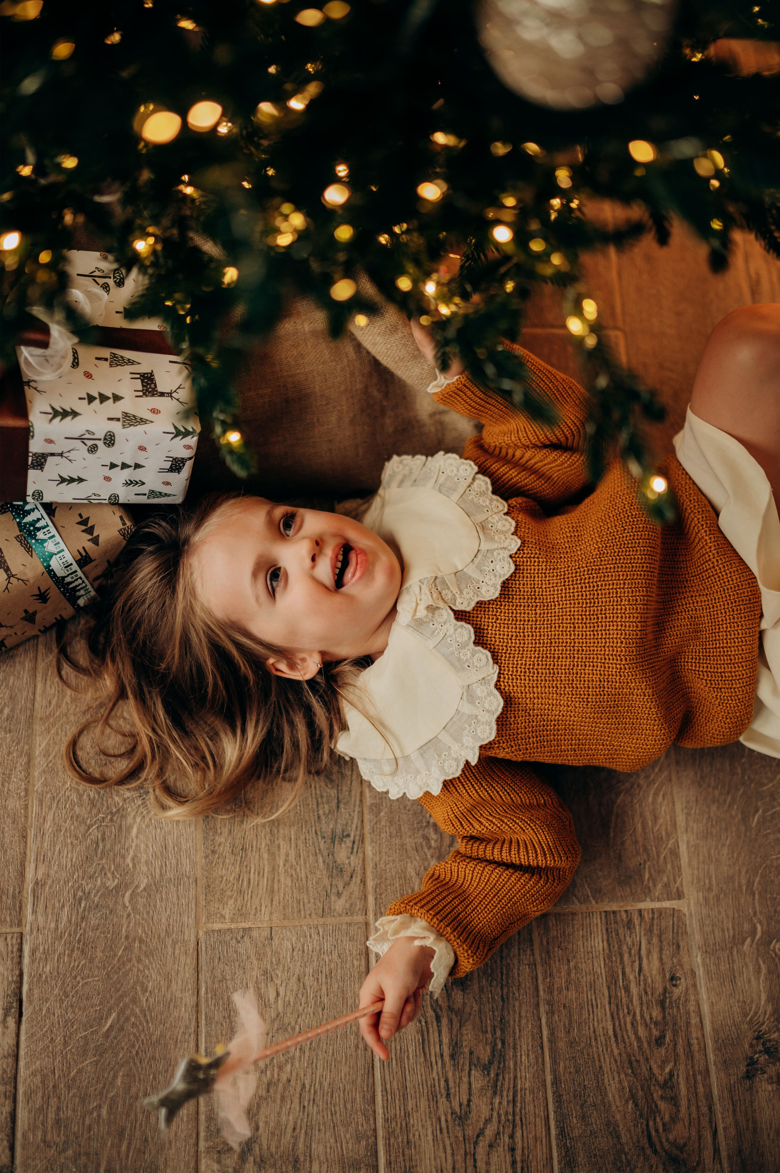 Семейная новогодняя фотосессия в студии. Семейный фотограф в Домодедово и Москве Елена Пичугина