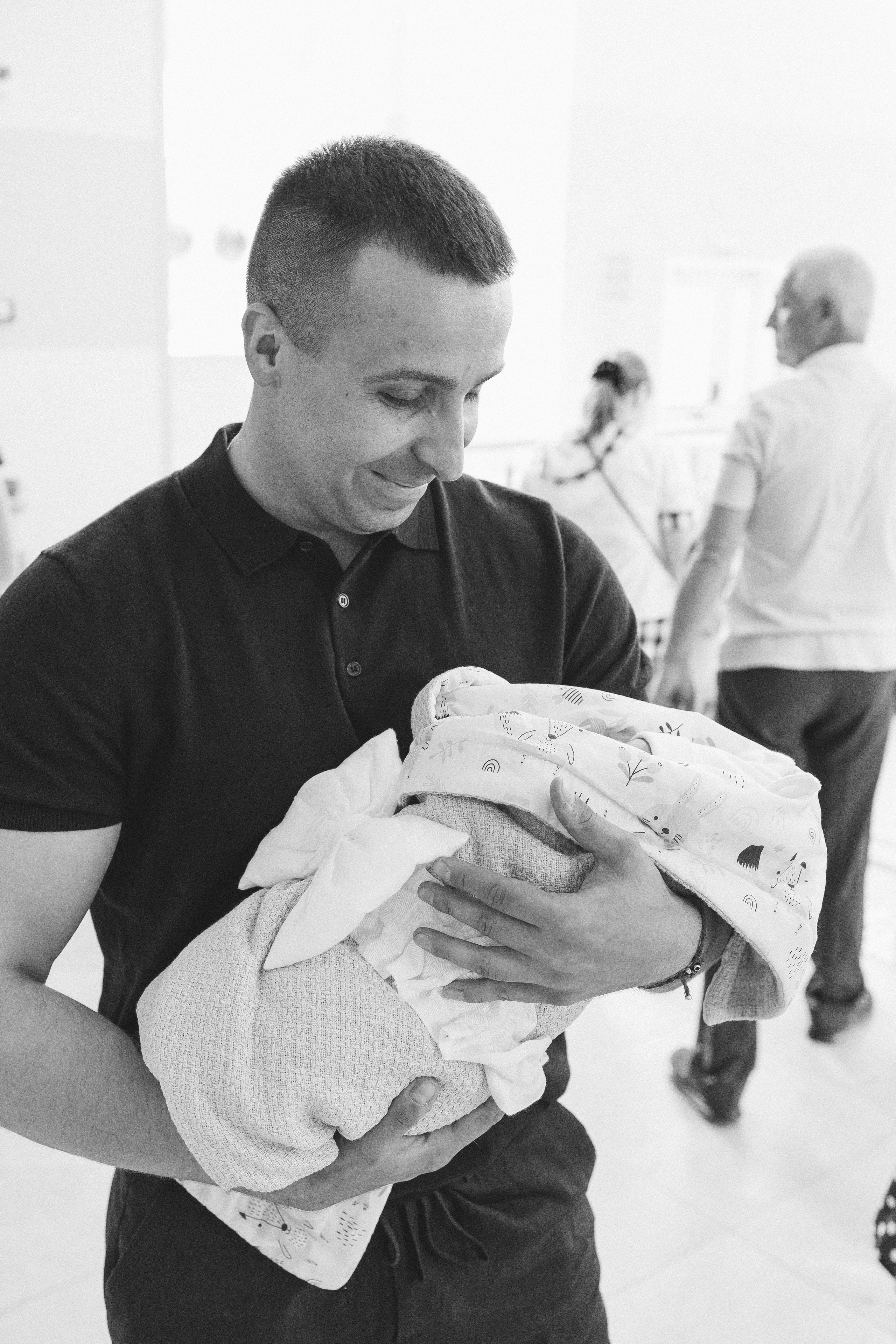 Выписка из роддома. Фотограф Юлия Исаева