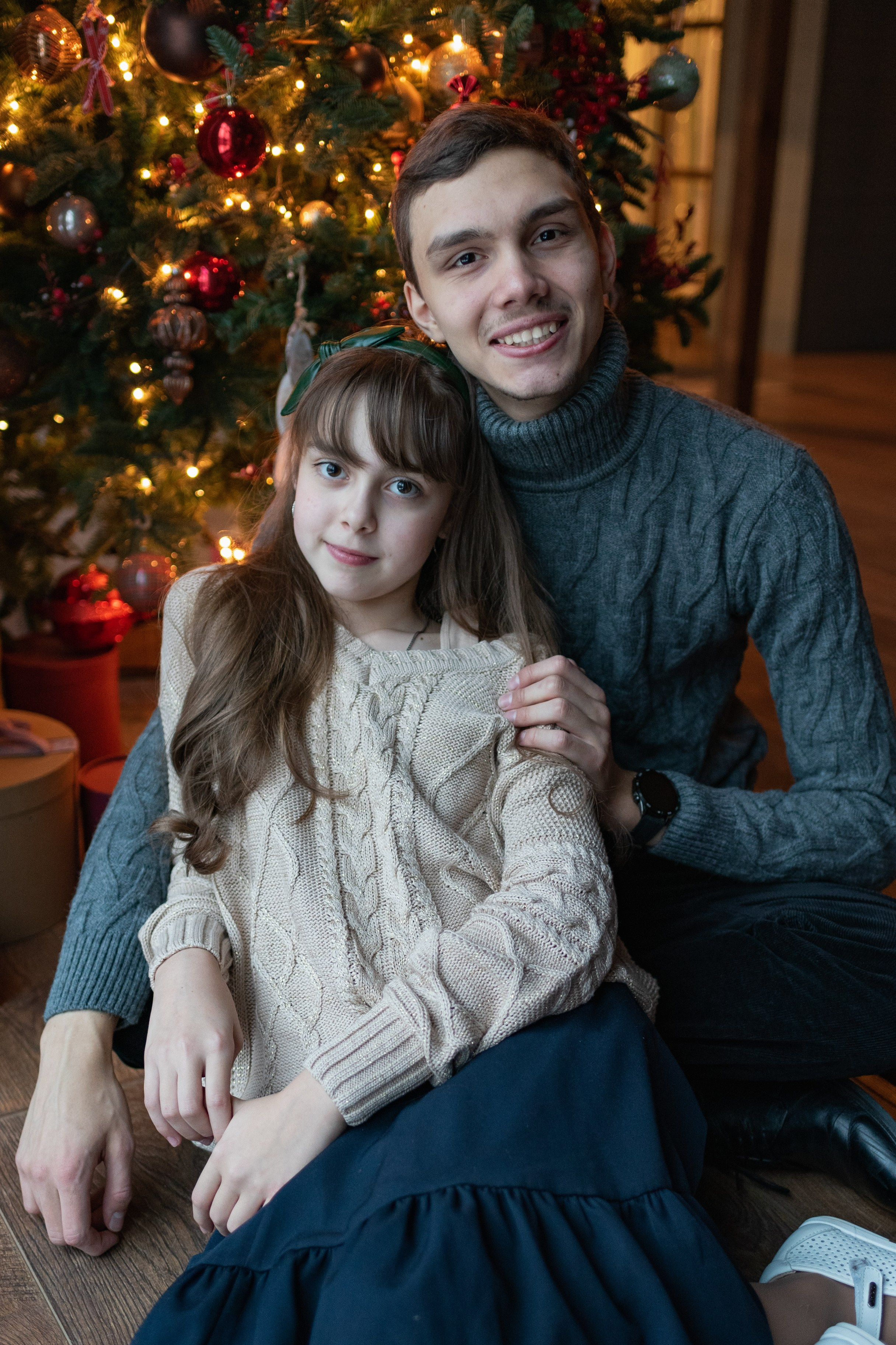 Новогодняя съемка в студии. Семейный фотограф в Москве Анна Коропова