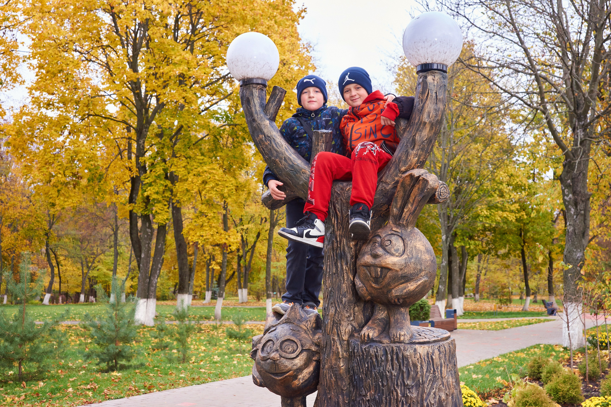 Съёмка в парке осенью. 4 класс. Childrenfoto.ru