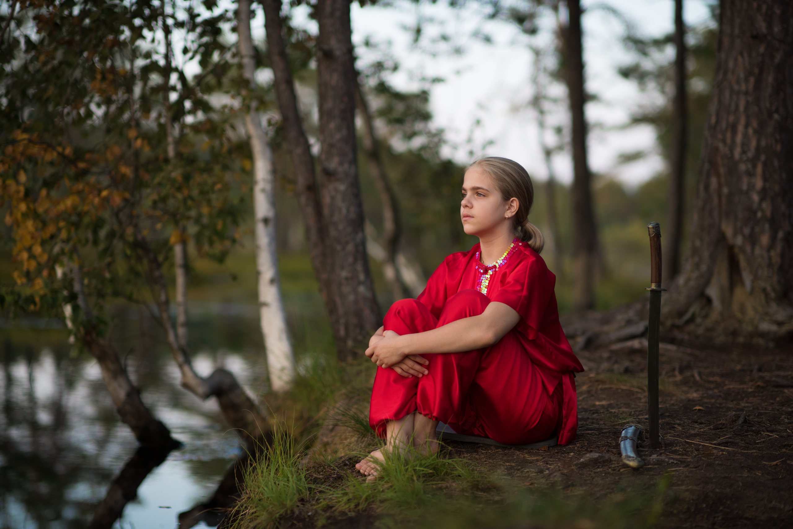 Лера. Фотосъемки на сапах, Москва. Сплавы на сапах