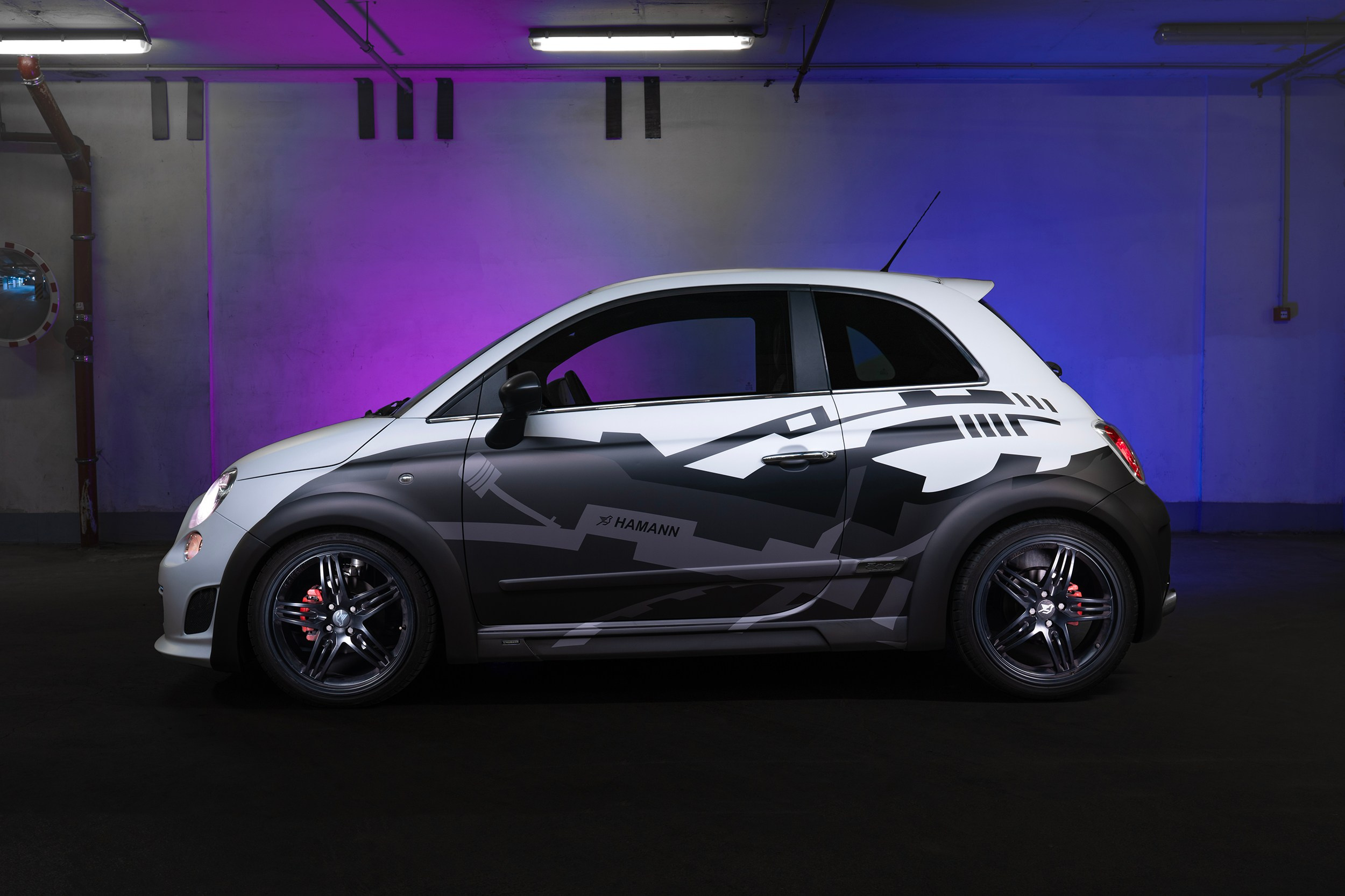Винилография на Fiat 500 Hamann. Студия дизайна и оклейки авто Barmaley Design