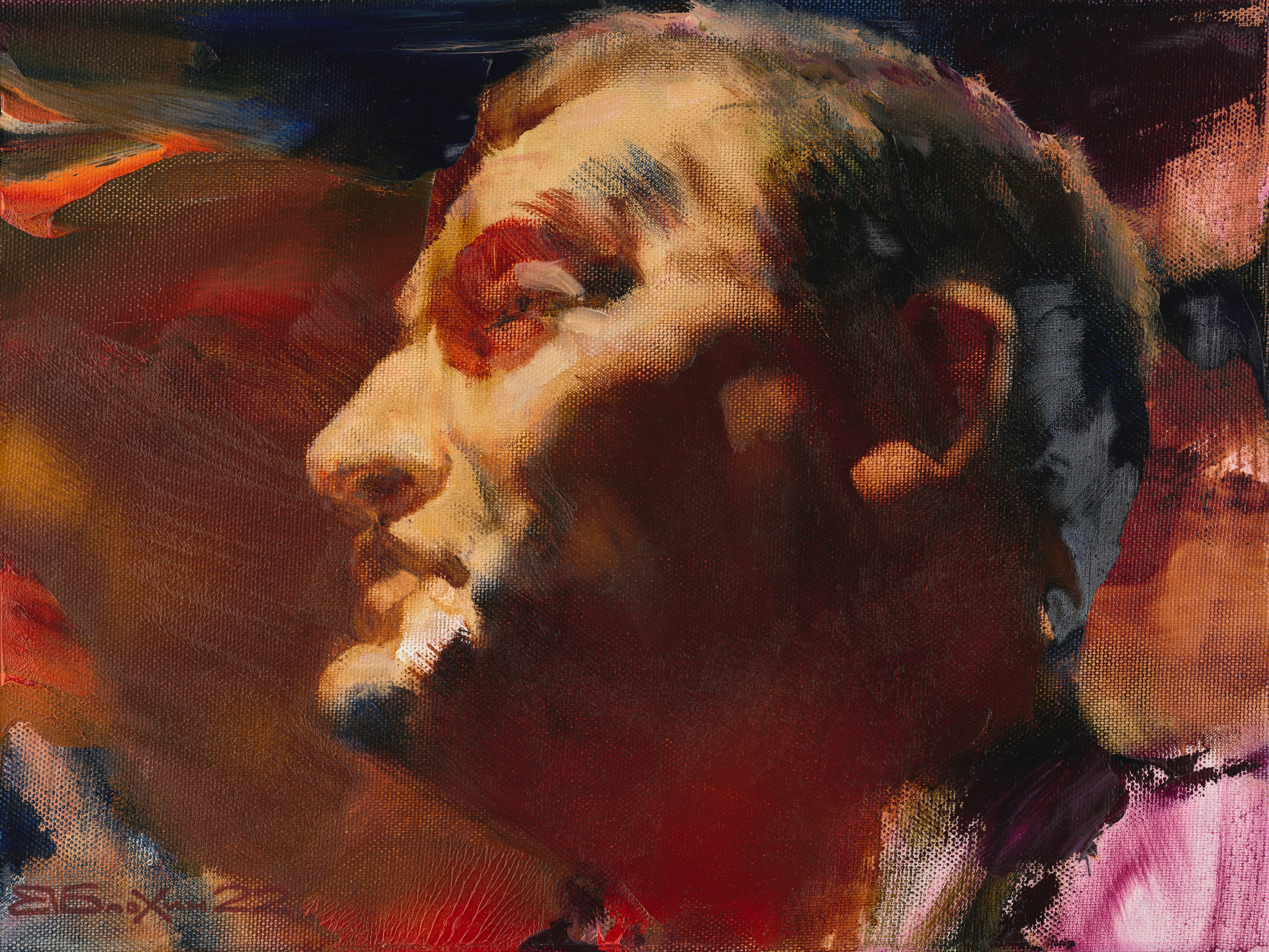 «Серёга» - художник Валерий Блохин (холст, масло, 30x40 см, 2022)