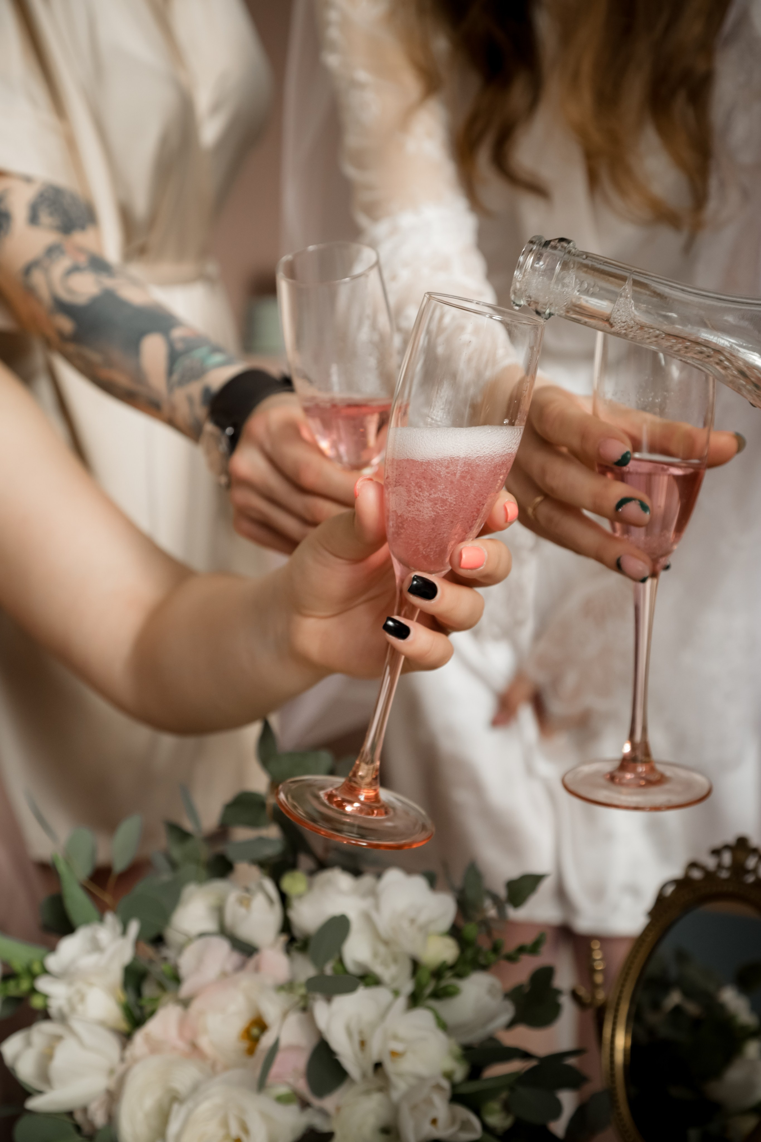 Девичник Нади с девочками в фотостудии. Свадебный фотограф Беларусь Ольга Козыренко