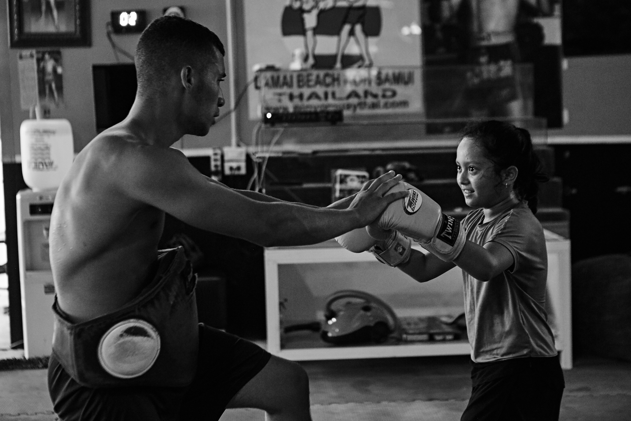 Тренировка в школе тайского бокса Samui Muay Thai (Тайланд, о.Самуи). Анастасия Зобнинá — фотограф в Санкт-Петербурге/СПб