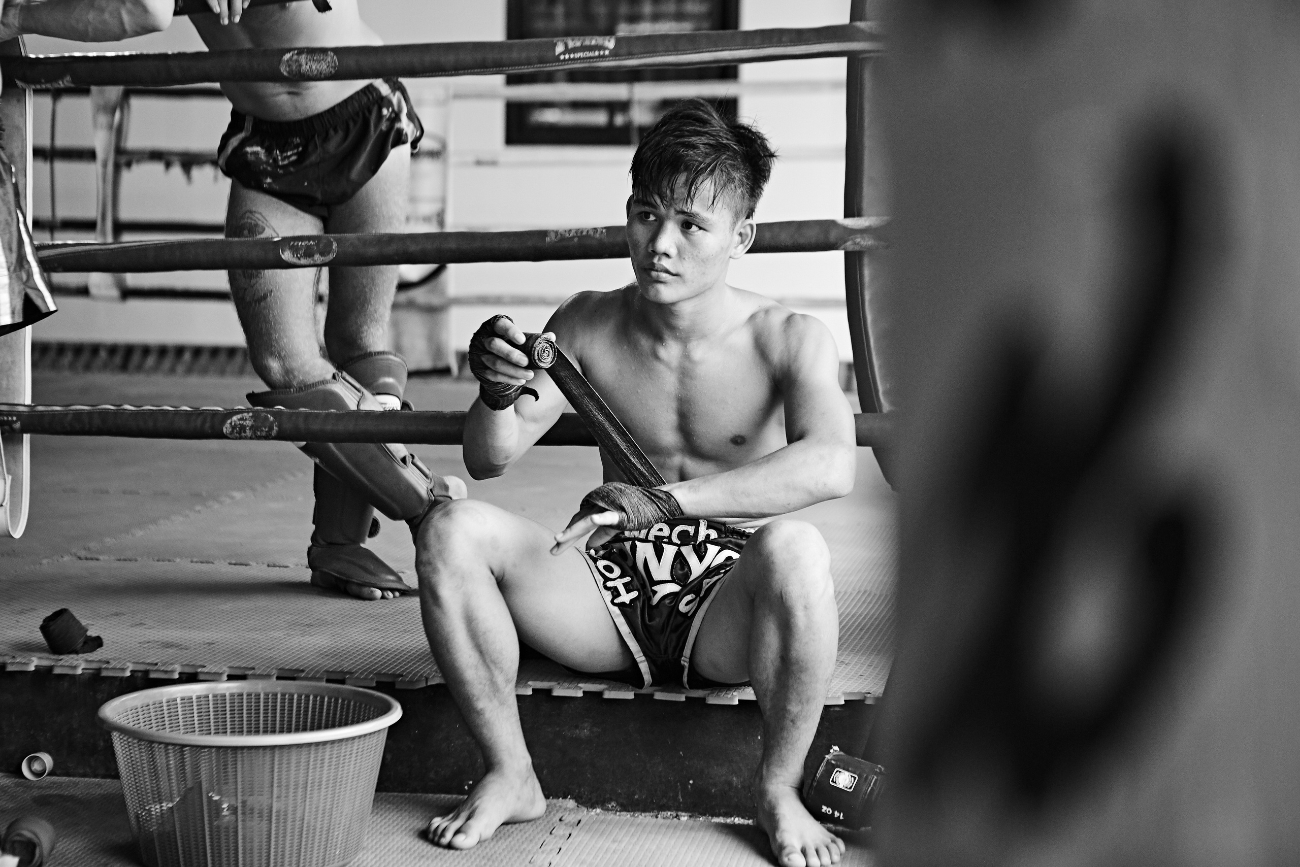 Тренировка в школе тайского бокса Samui Muay Thai (Тайланд, о.Самуи). Анастасия Зобнинá — фотограф в Санкт-Петербурге/СПб