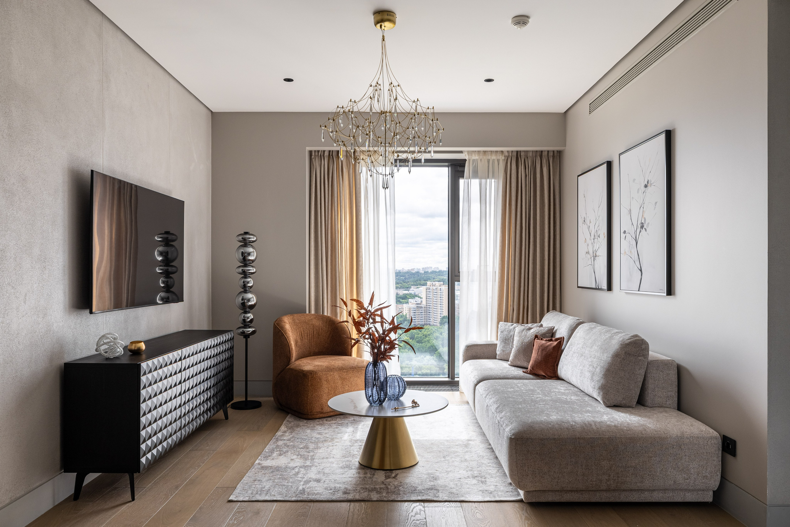 Лаконичный calm modern с арт-деталями в ЖК «Поклонная 9». Veselinskiy| Интерьерный фотограф | Москва