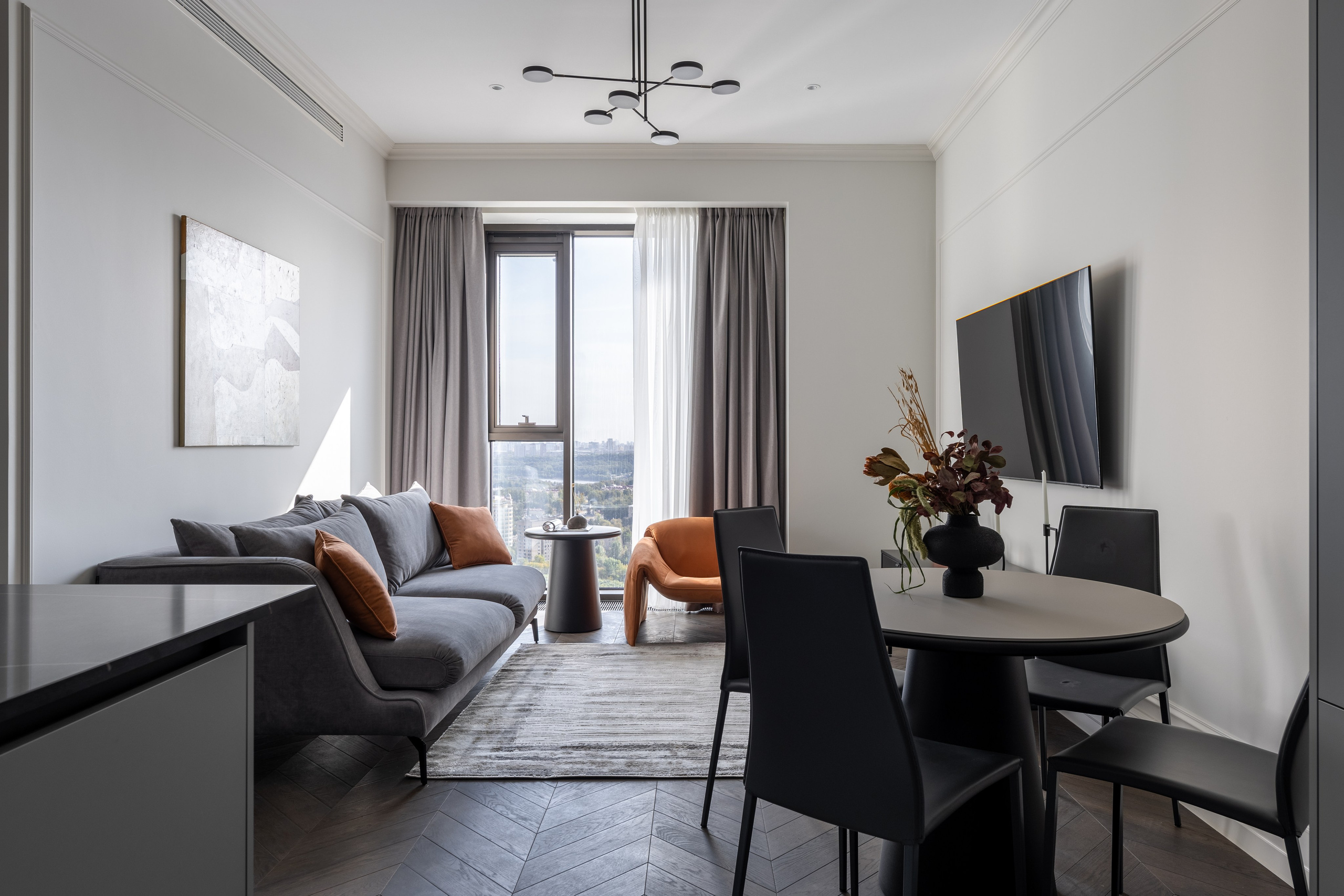 Дизайнерские апартаменты в ЖК «Поклонная 9». Veselinskiy| Интерьерный фотограф | Москва