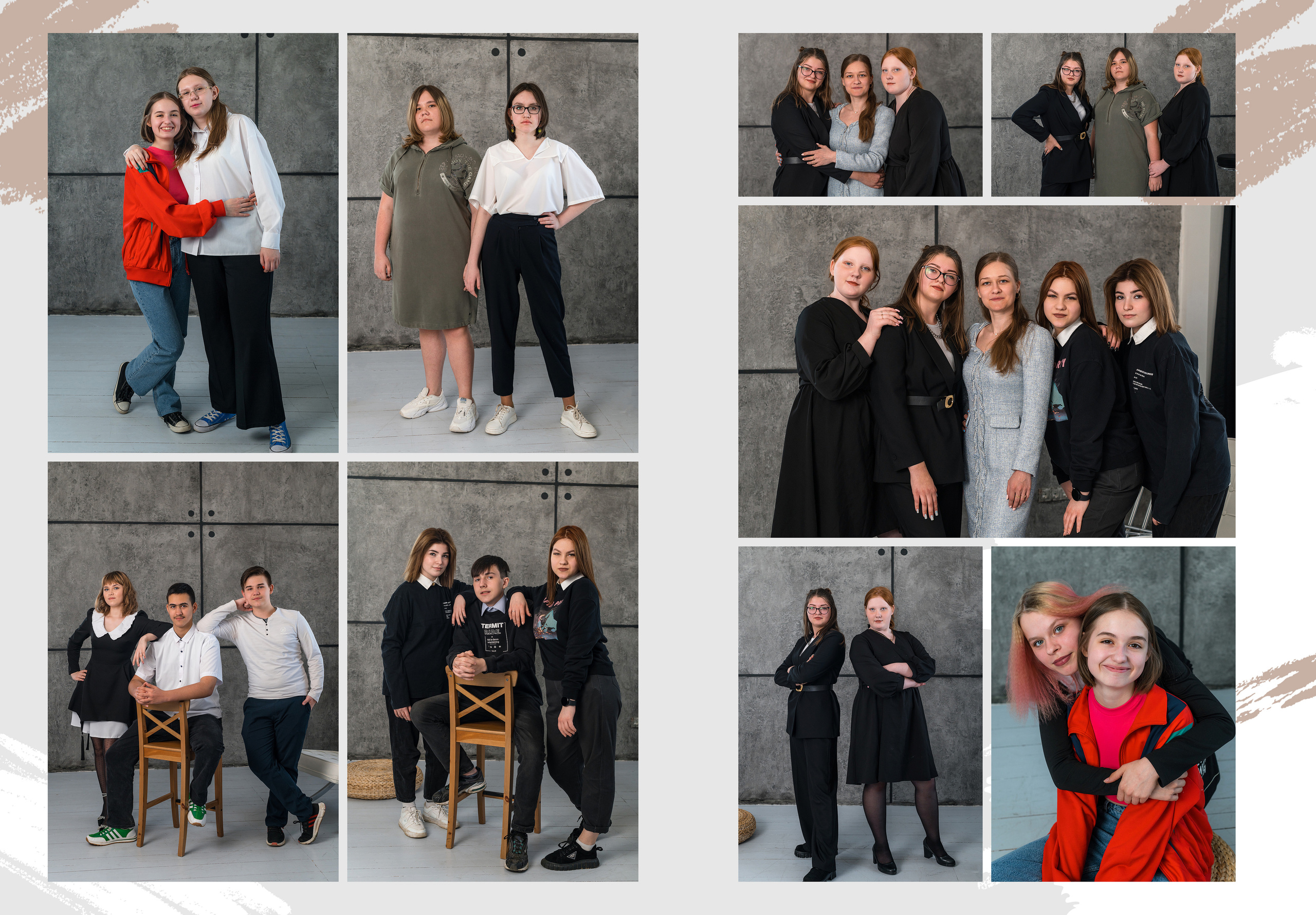 Пример альбома на 8 разворотов для 9-11 классов