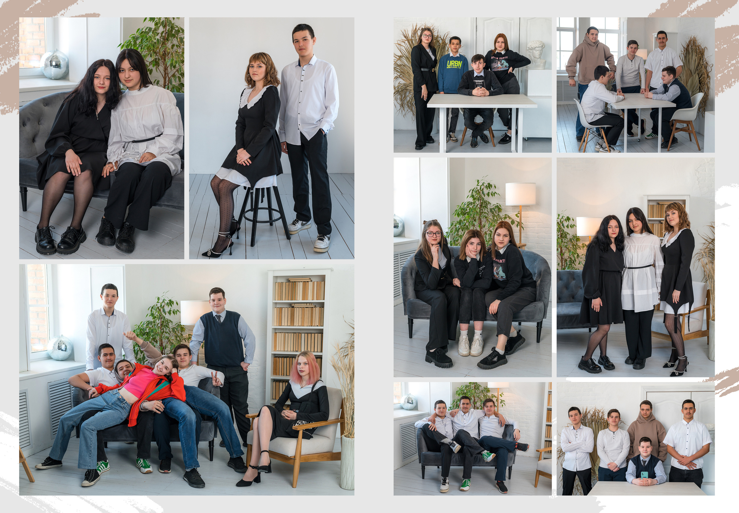 Пример альбома на 8 разворотов для 9-11 классов